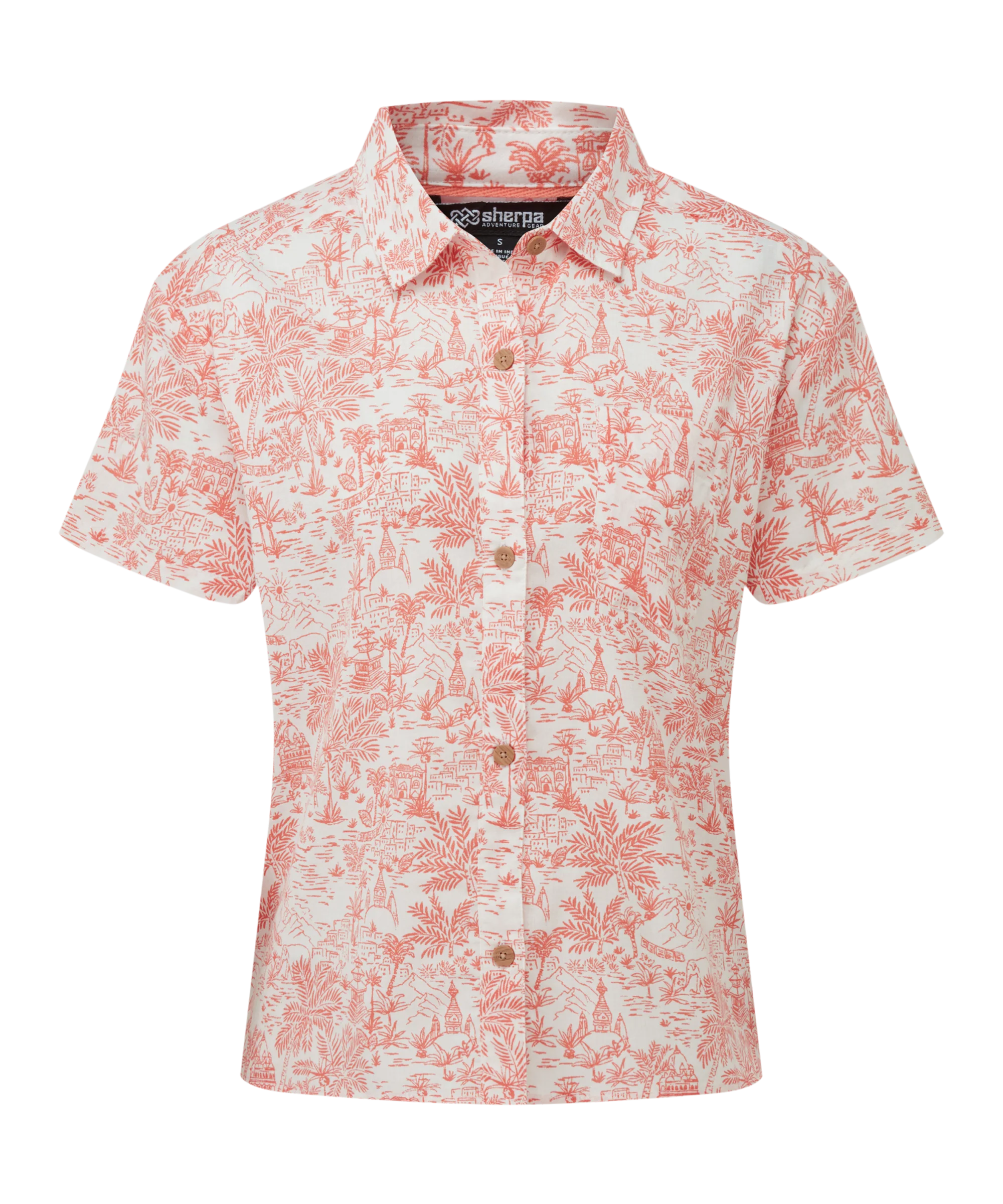 Jaya Camp Shirt - Peetho/Rose Gold Toile