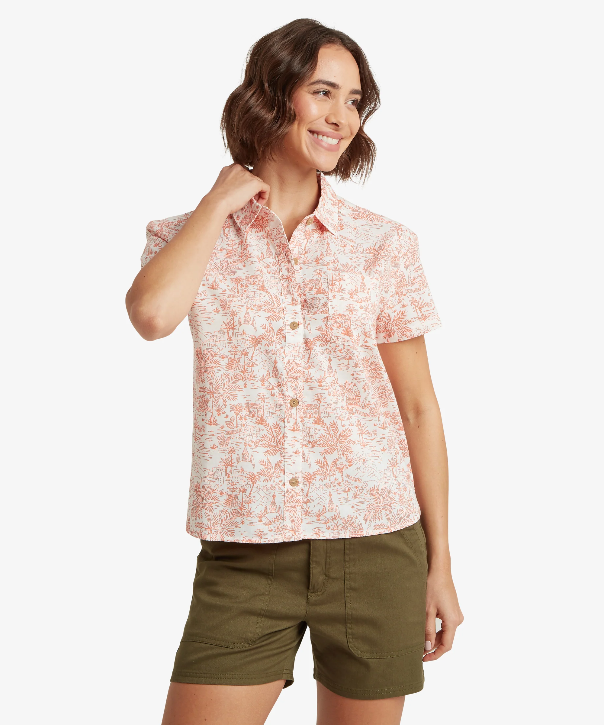 Jaya Camp Shirt - Peetho/Rose Gold Toile - Image 2