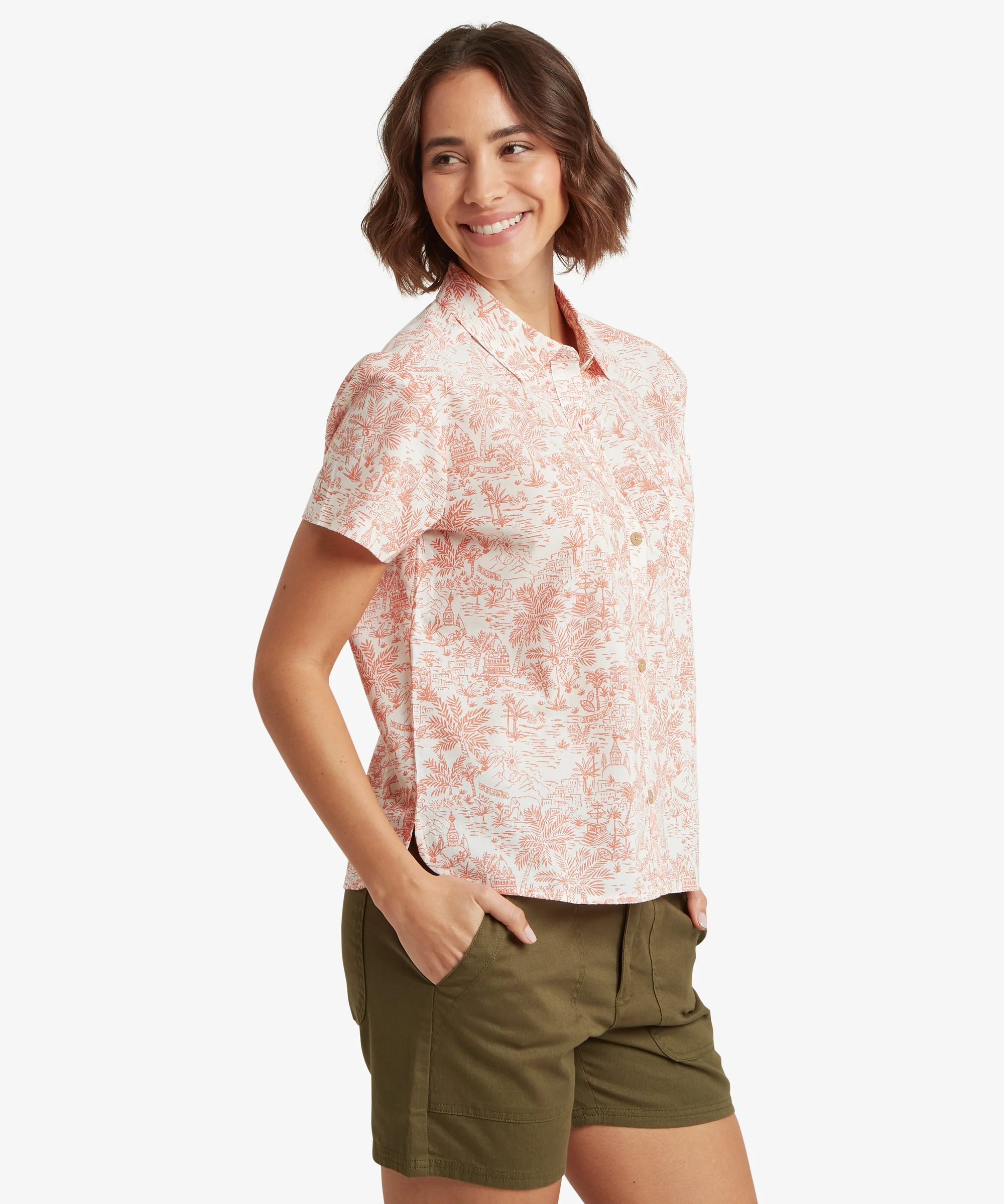 Jaya Camp Shirt - Peetho/Rose Gold Toile - Image 4