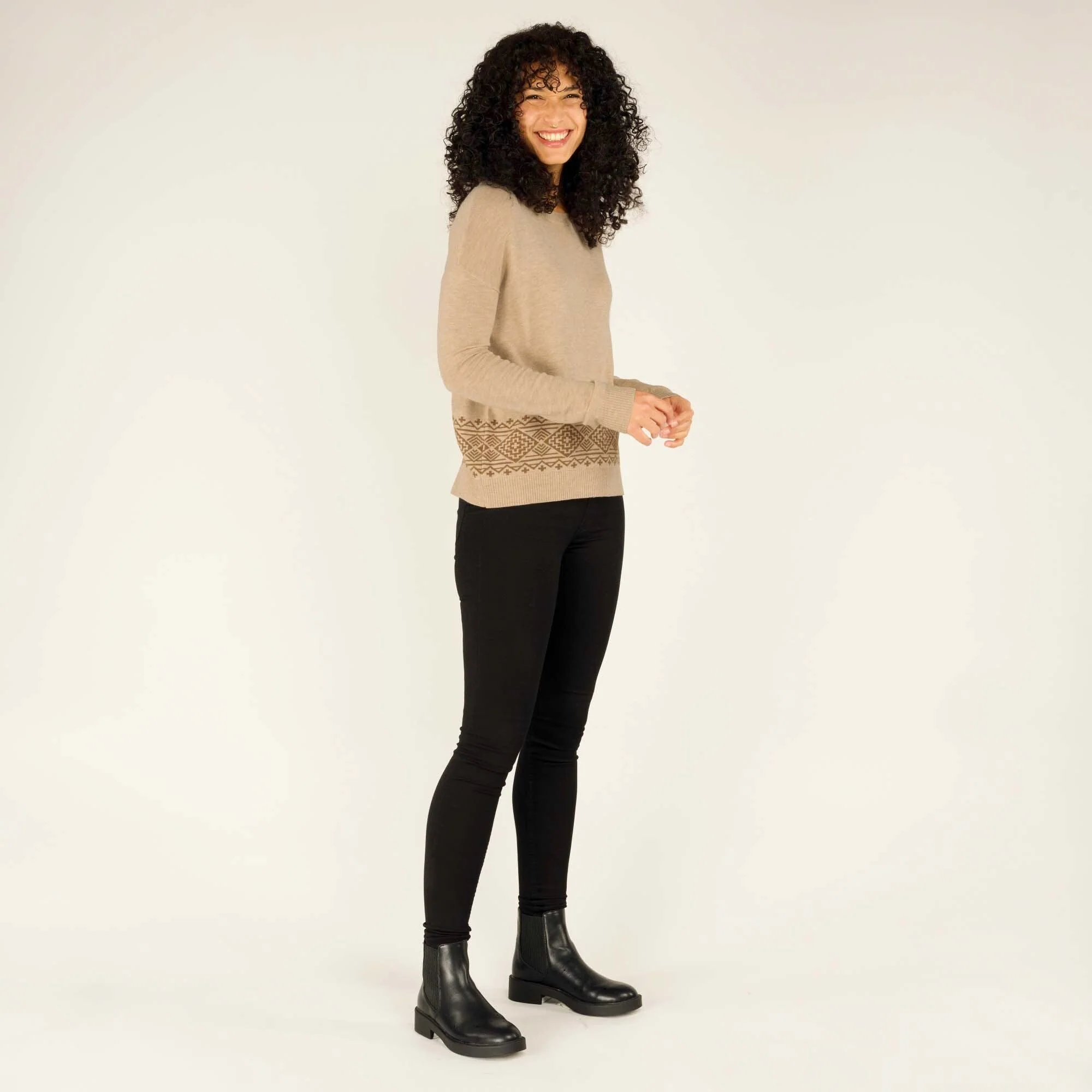 Jemu Crew Sweater - Goa Sand - Image 3