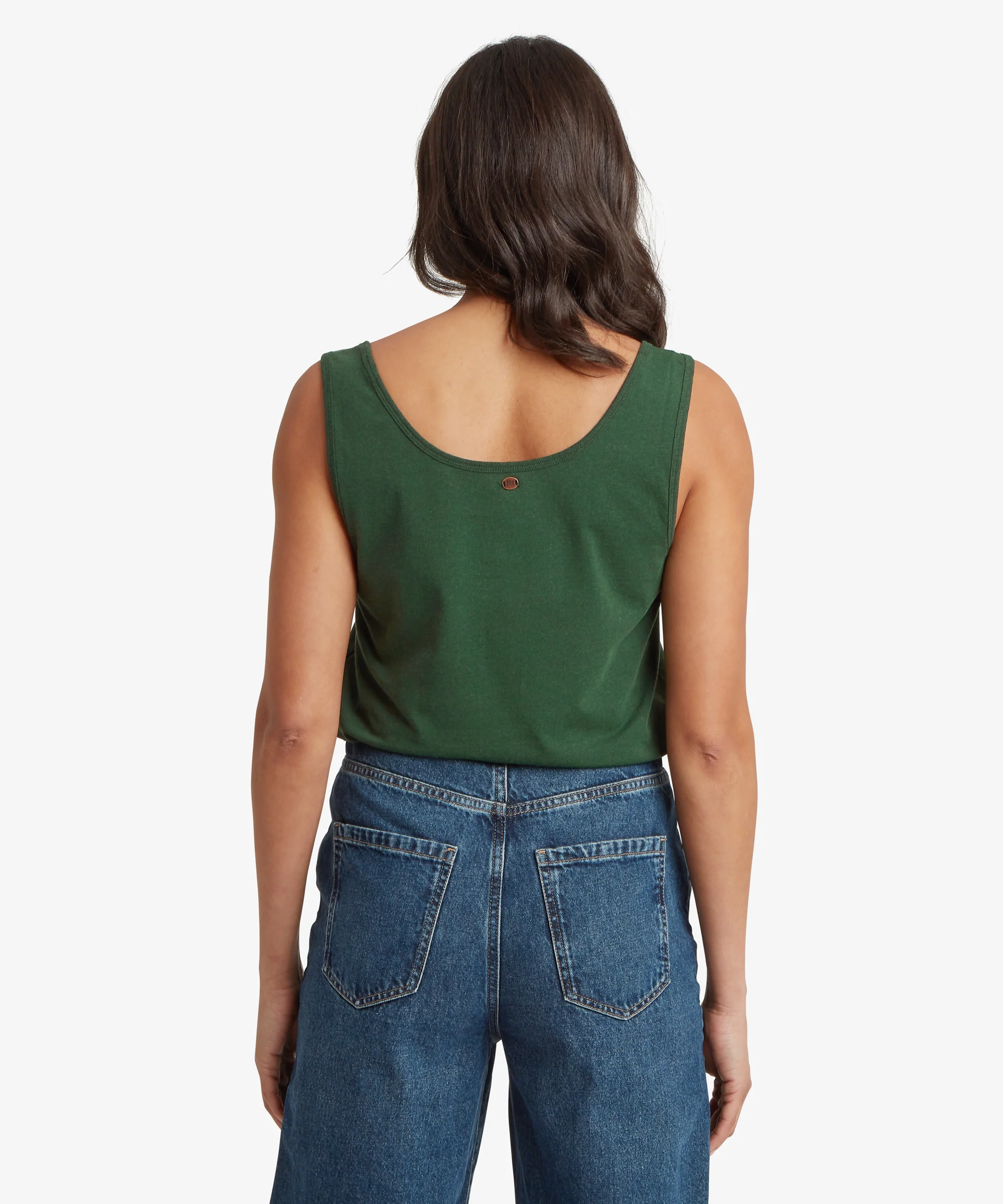 Jutnu Scoop Neck Tank Top - Spruce - Image 5