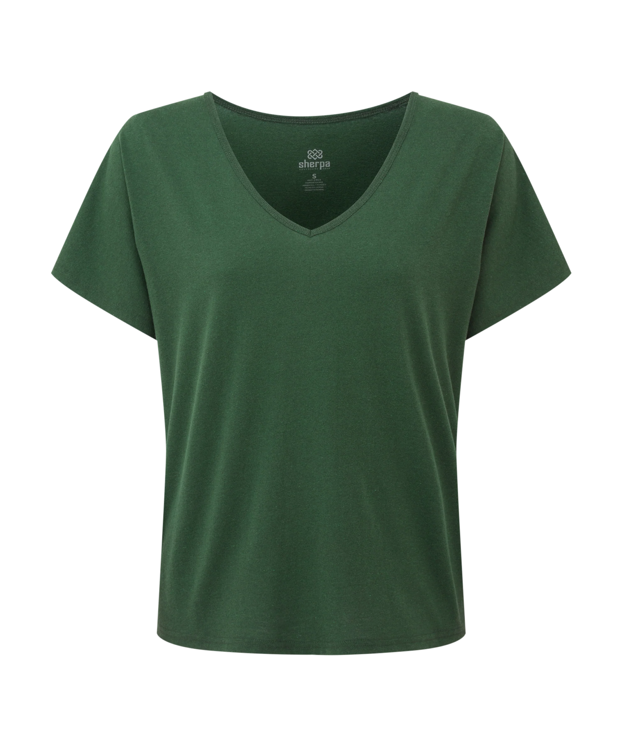 Jutnu V-Neck T-Shirt - Spruce