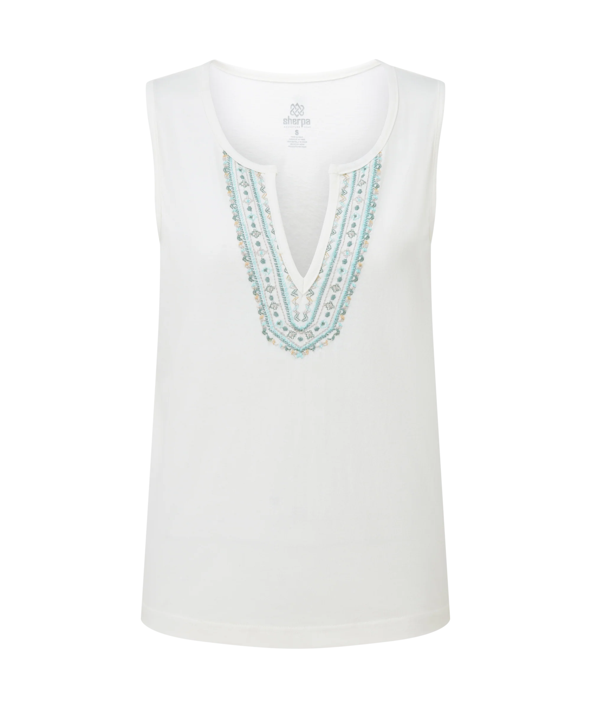 Kalindi Tank Top - Katha White
