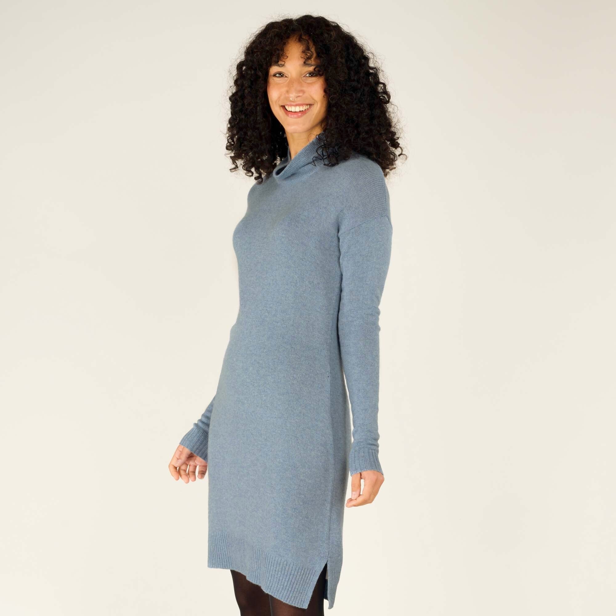Lhakpa Mock Neck Dress - Haze - Image 4