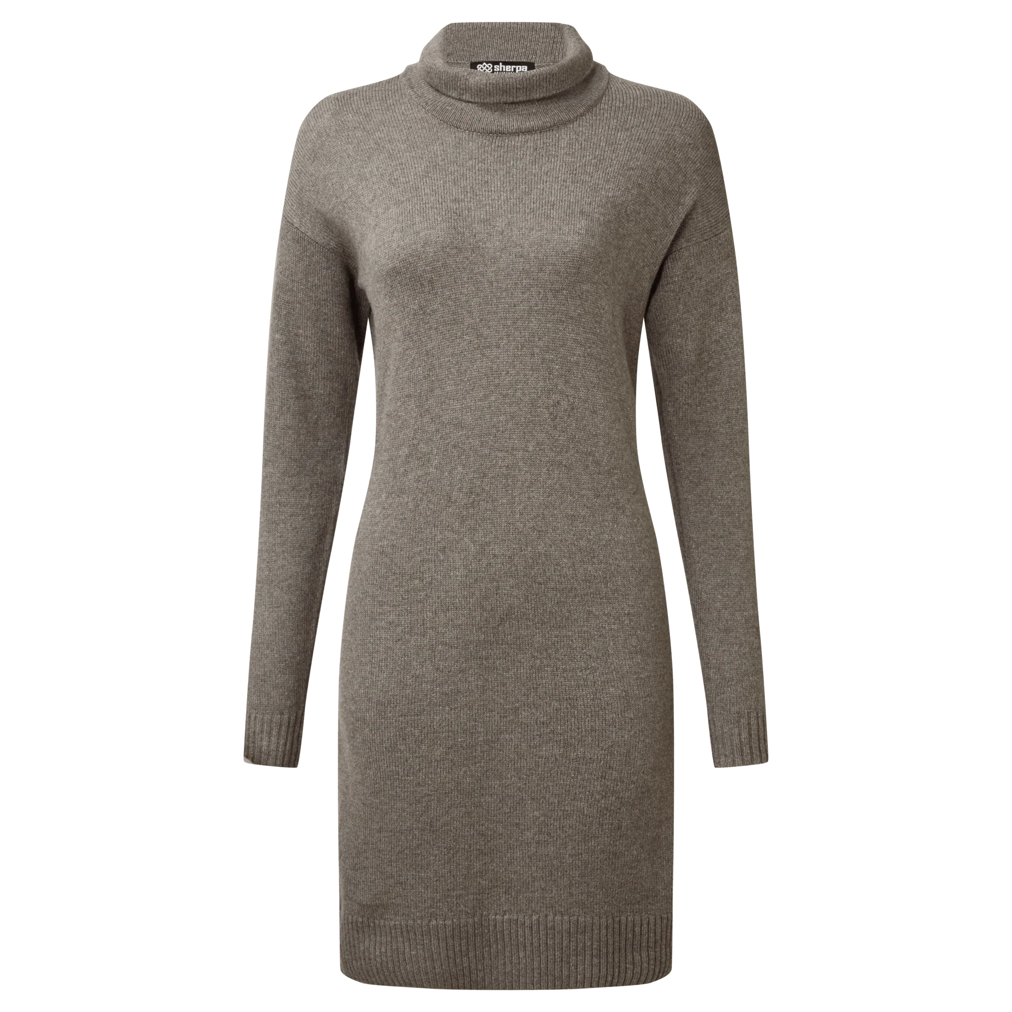 Lhakpa Mock Neck Dress - Maato Grey