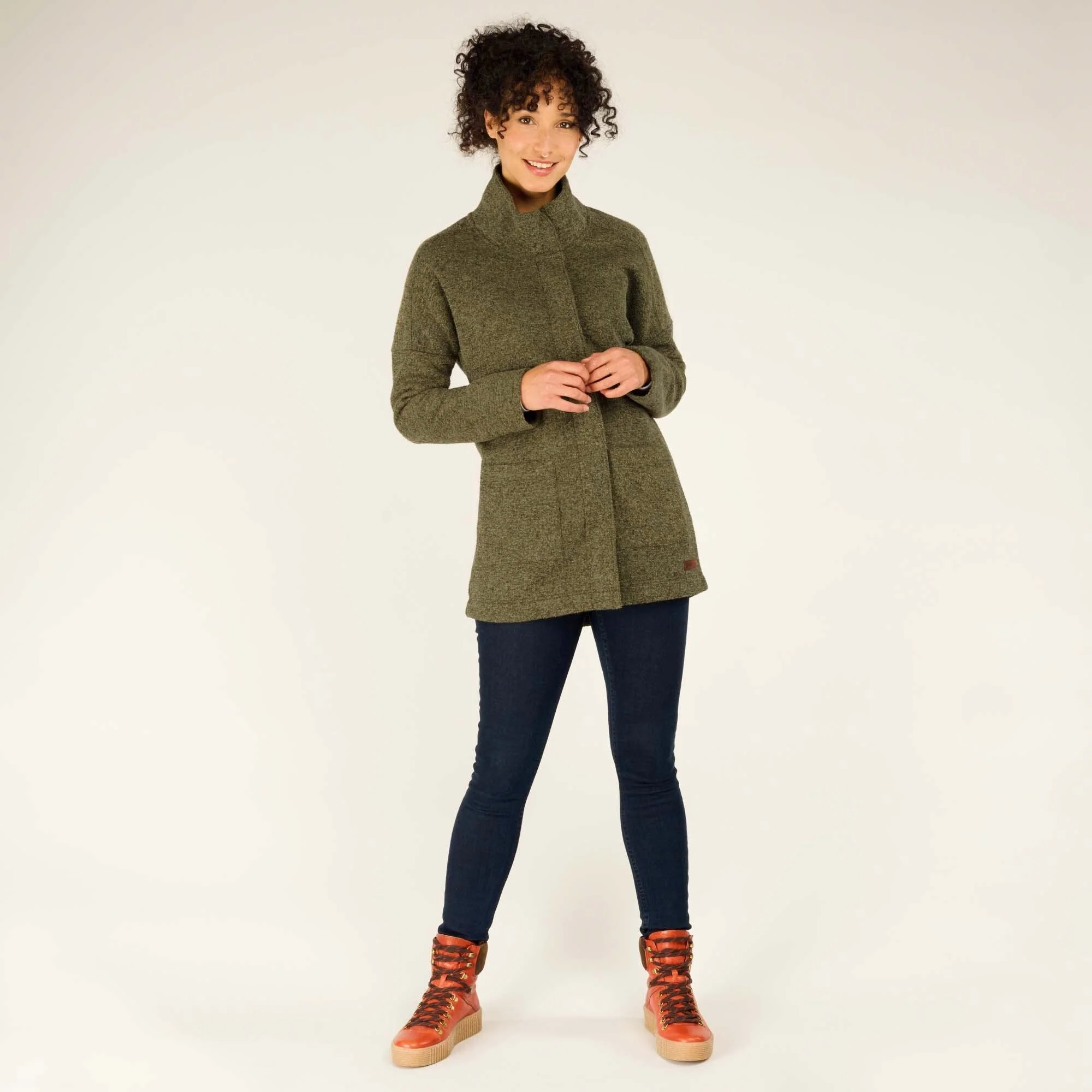 Lhamu Coat - Evergreen - Image 3
