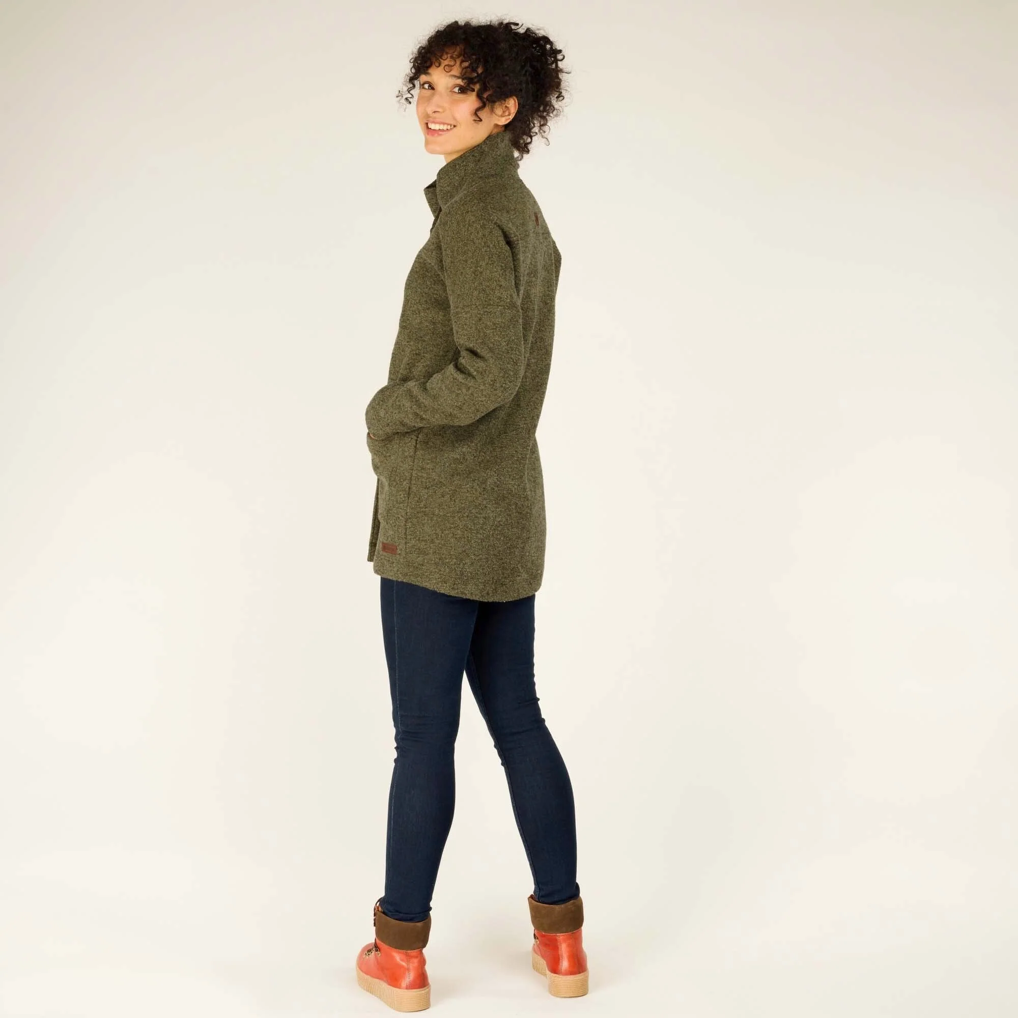 Lhamu Coat - Evergreen - Image 6