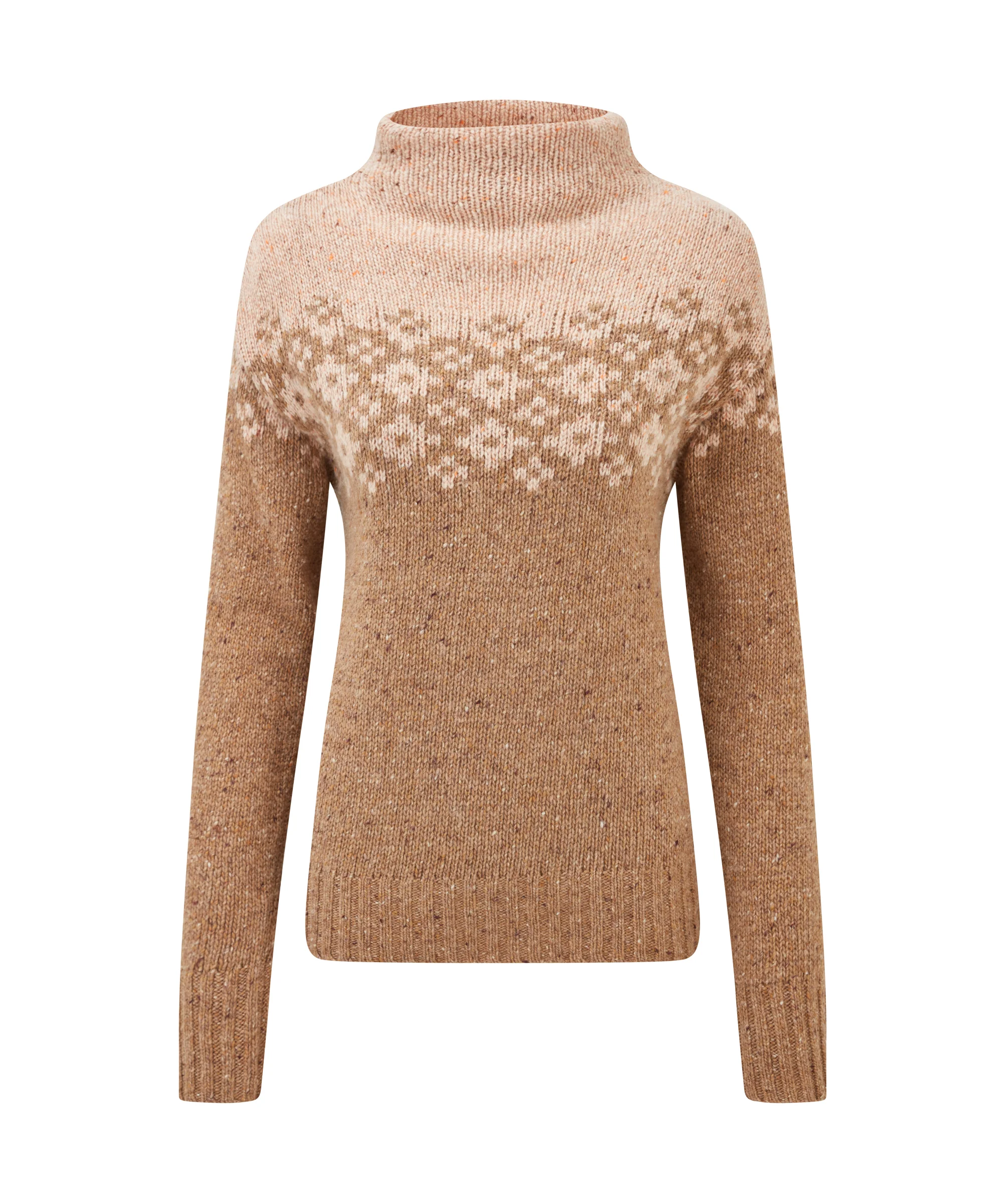 Mandari Mock Neck Sweater - Mocha