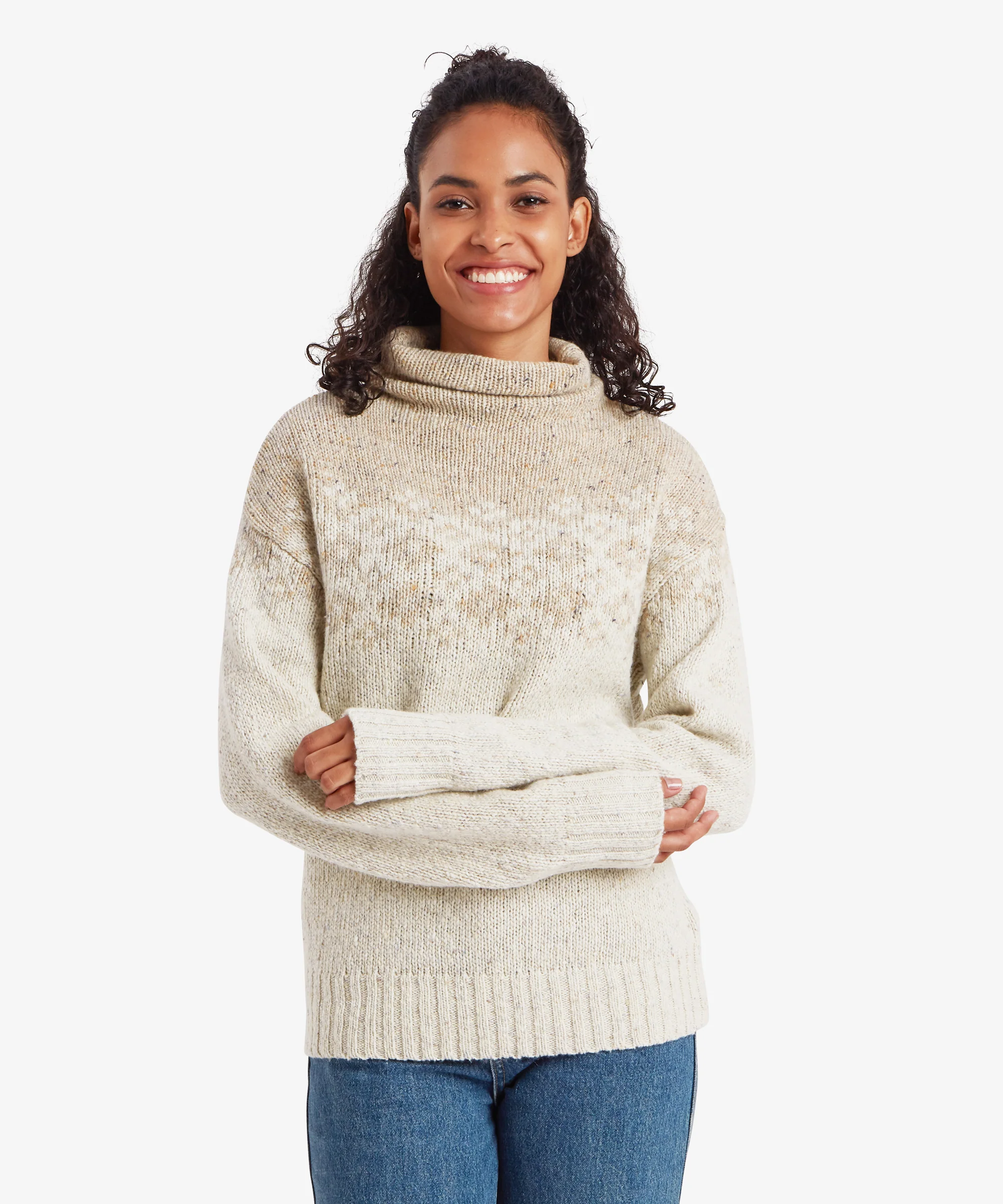 Mandari Mock Neck Sweater - Peetho - Image 2