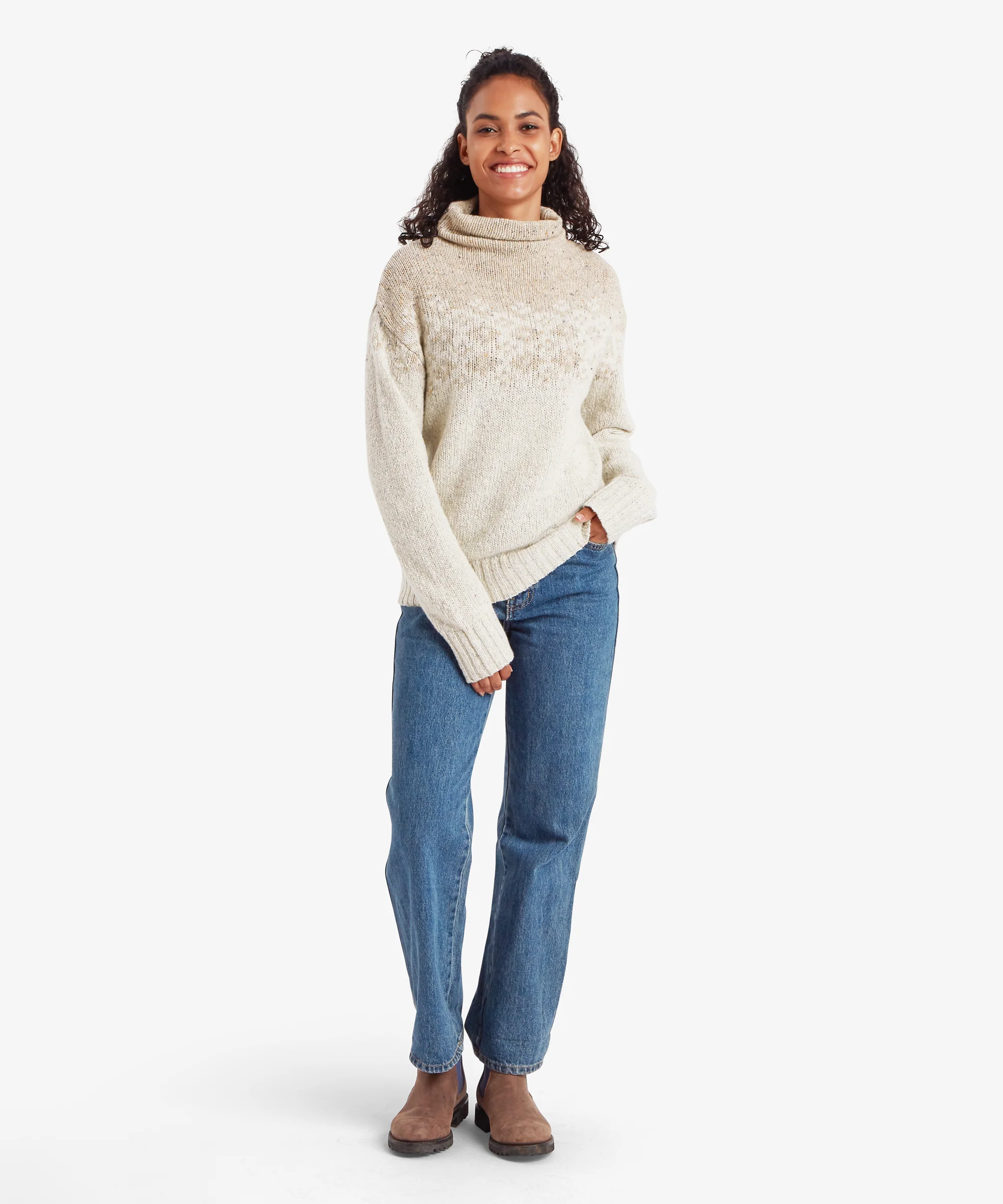 Mandari Mock Neck Sweater - Peetho - Image 3