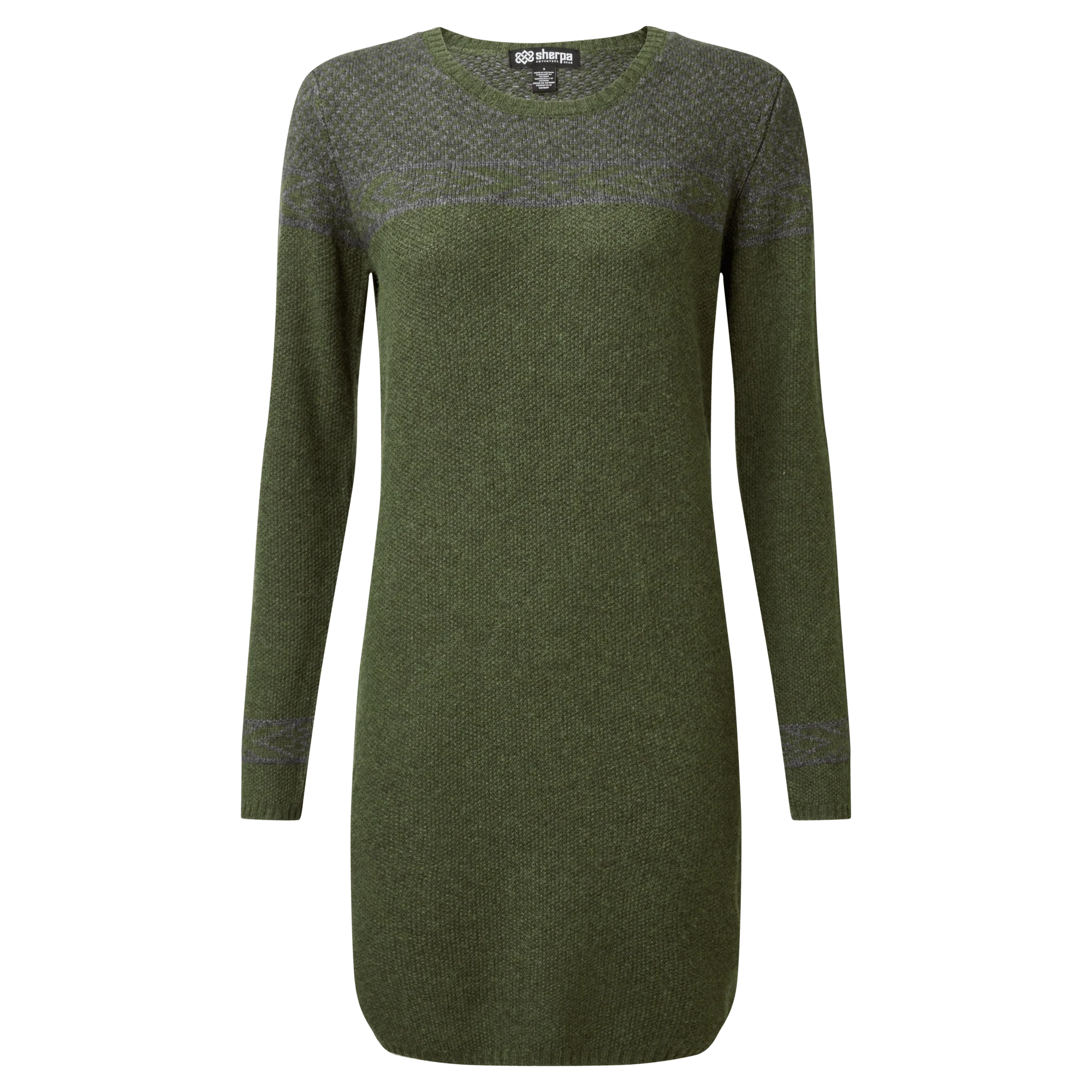 Maya Texture Dress - Evergreen