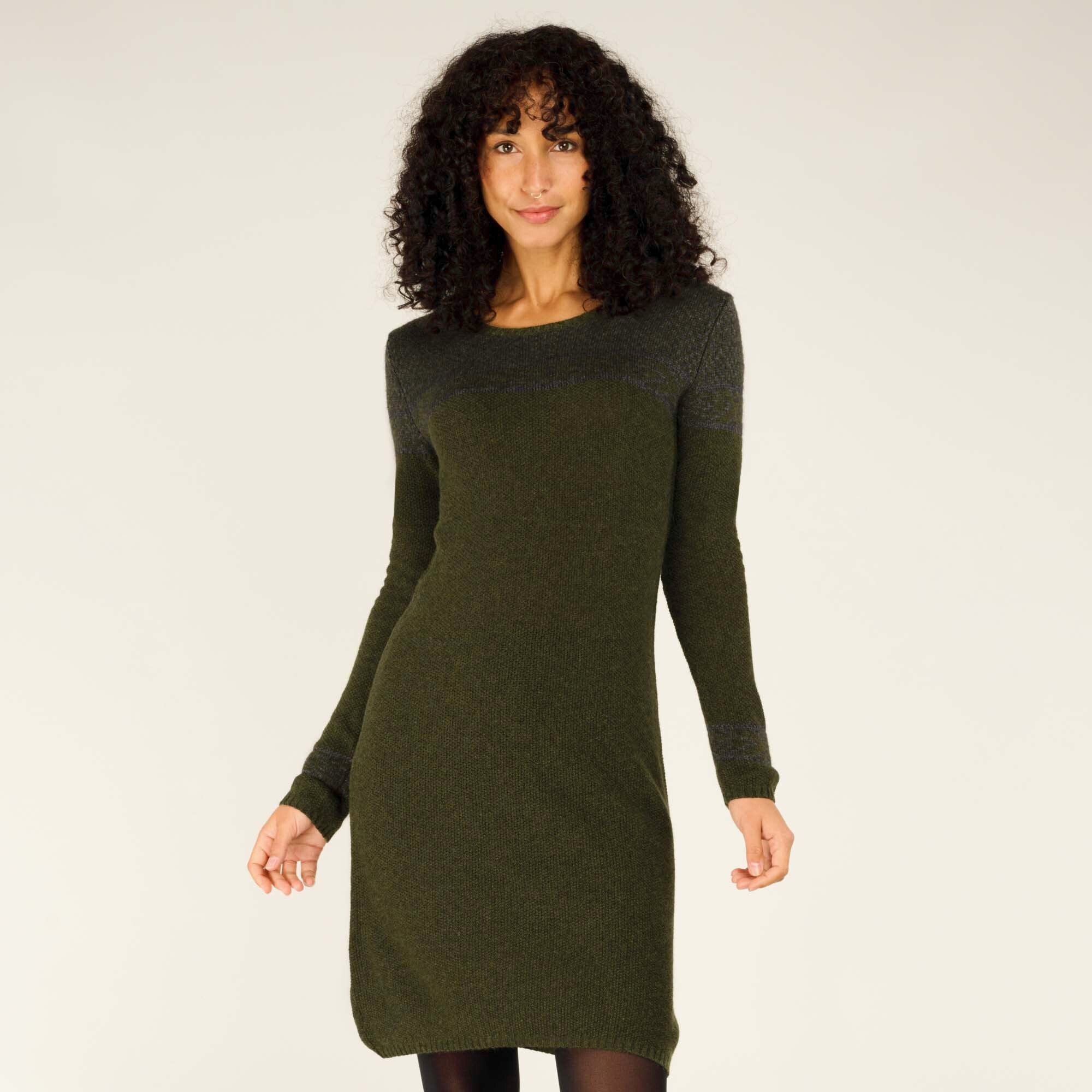 Maya Texture Dress - Evergreen - Image 2