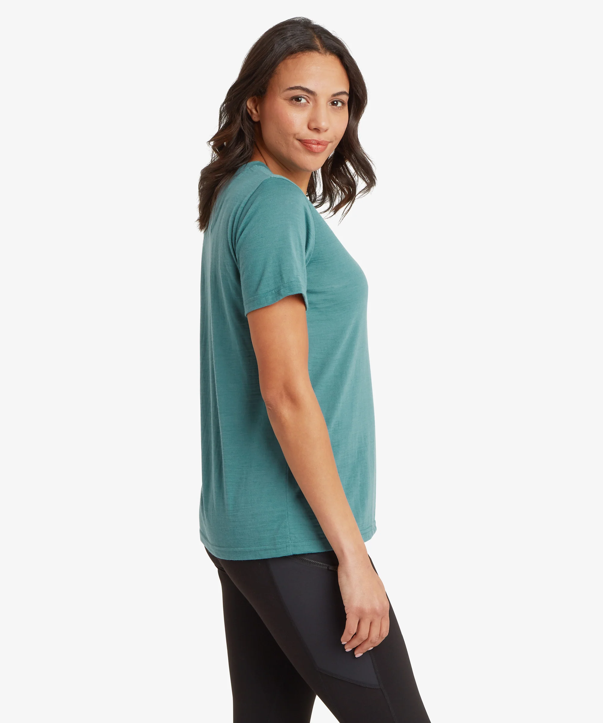 Nanda Merino Short Sleeve T-Shirt - Hydra - Image 4