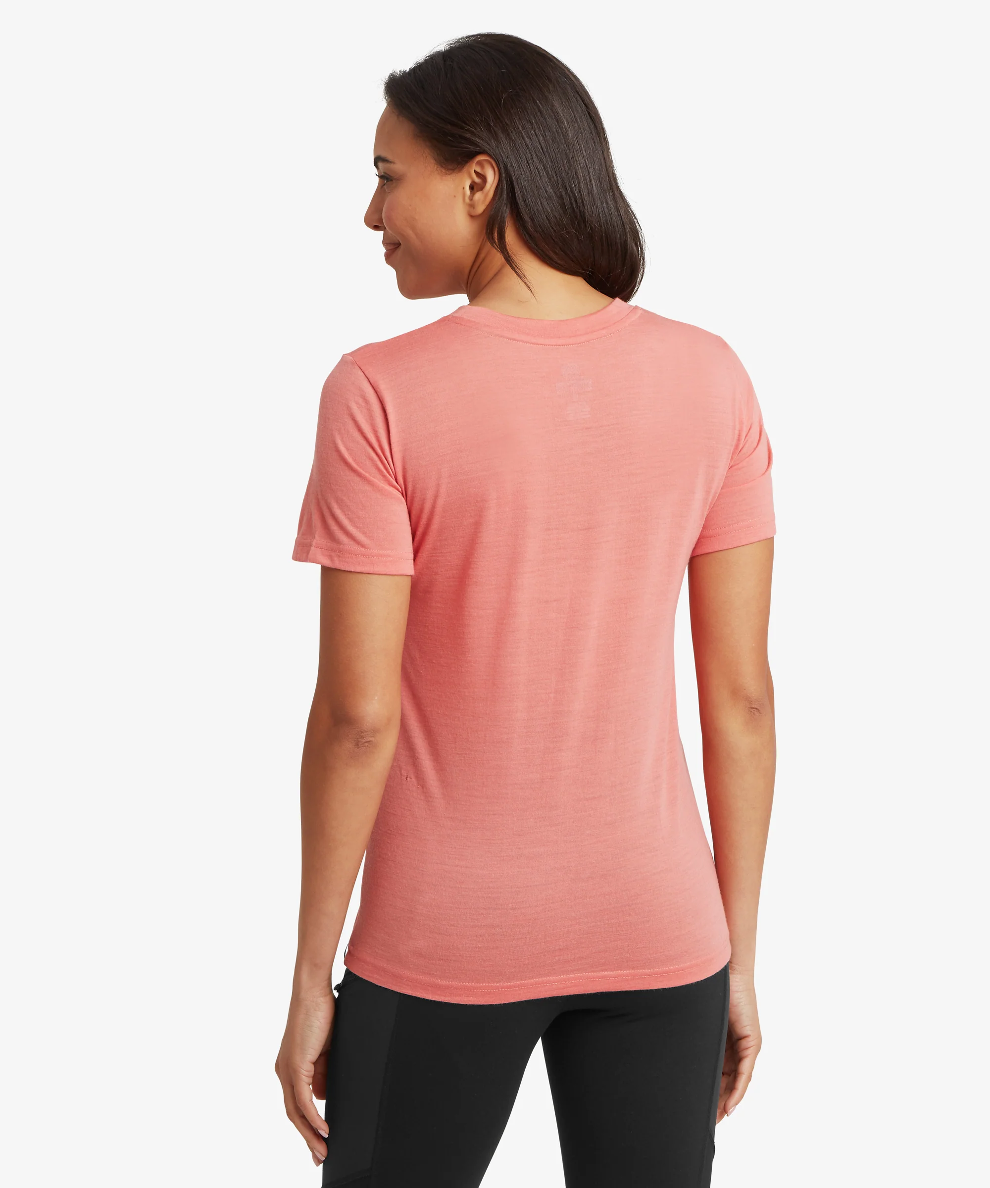 Nanda Merino Short Sleeve T-Shirt - Rose Gold - Image 5