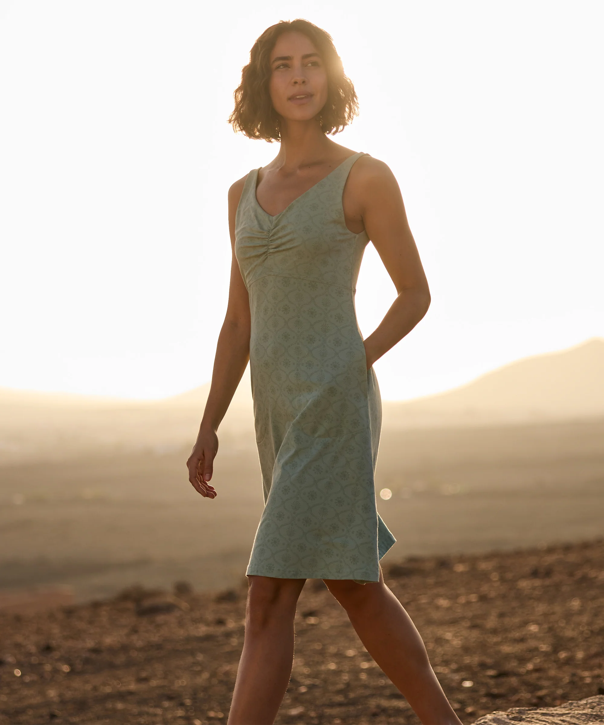 Neha Empire Dress - Celery Sublime - Image 3
