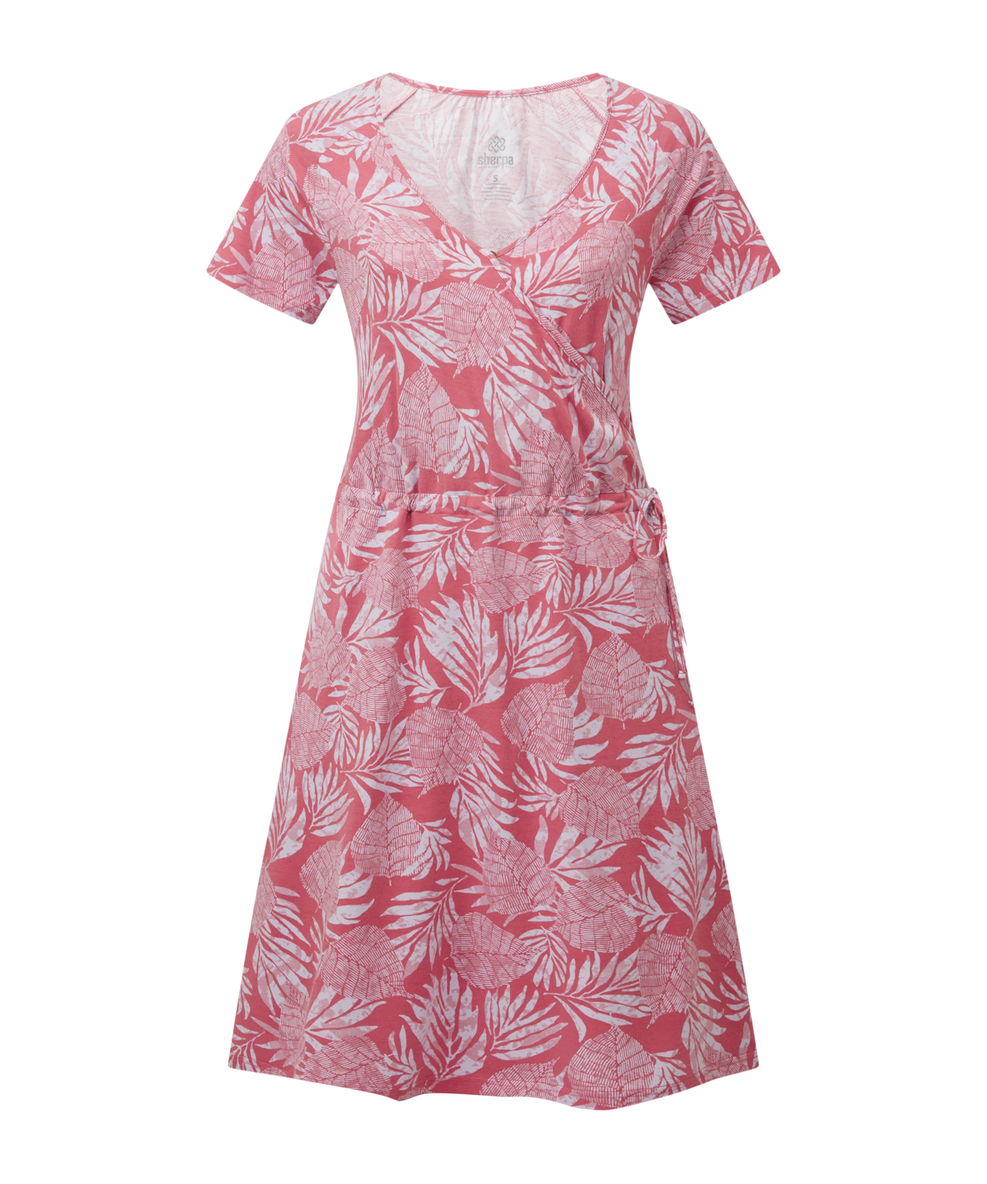 Neha Faux Wrap Dress - Rosie Bhodi Leaf