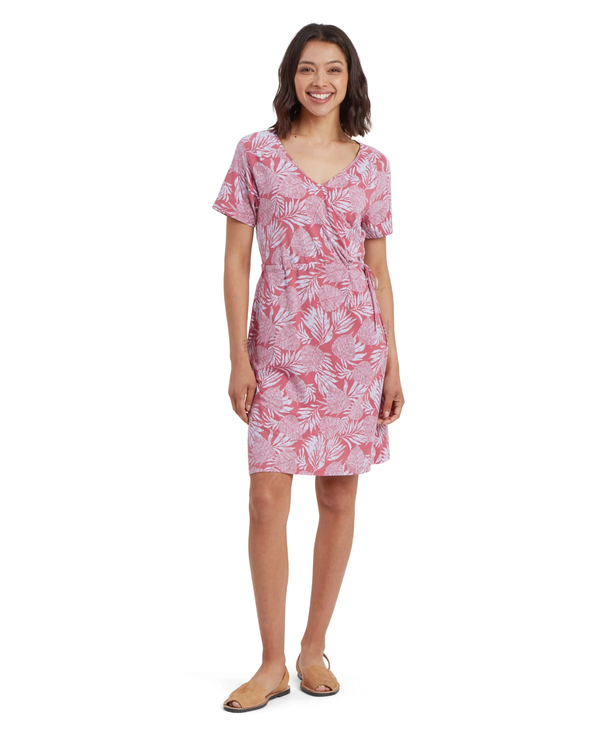 Neha Faux Wrap Dress - Rosie Bhodi Leaf - Image 2