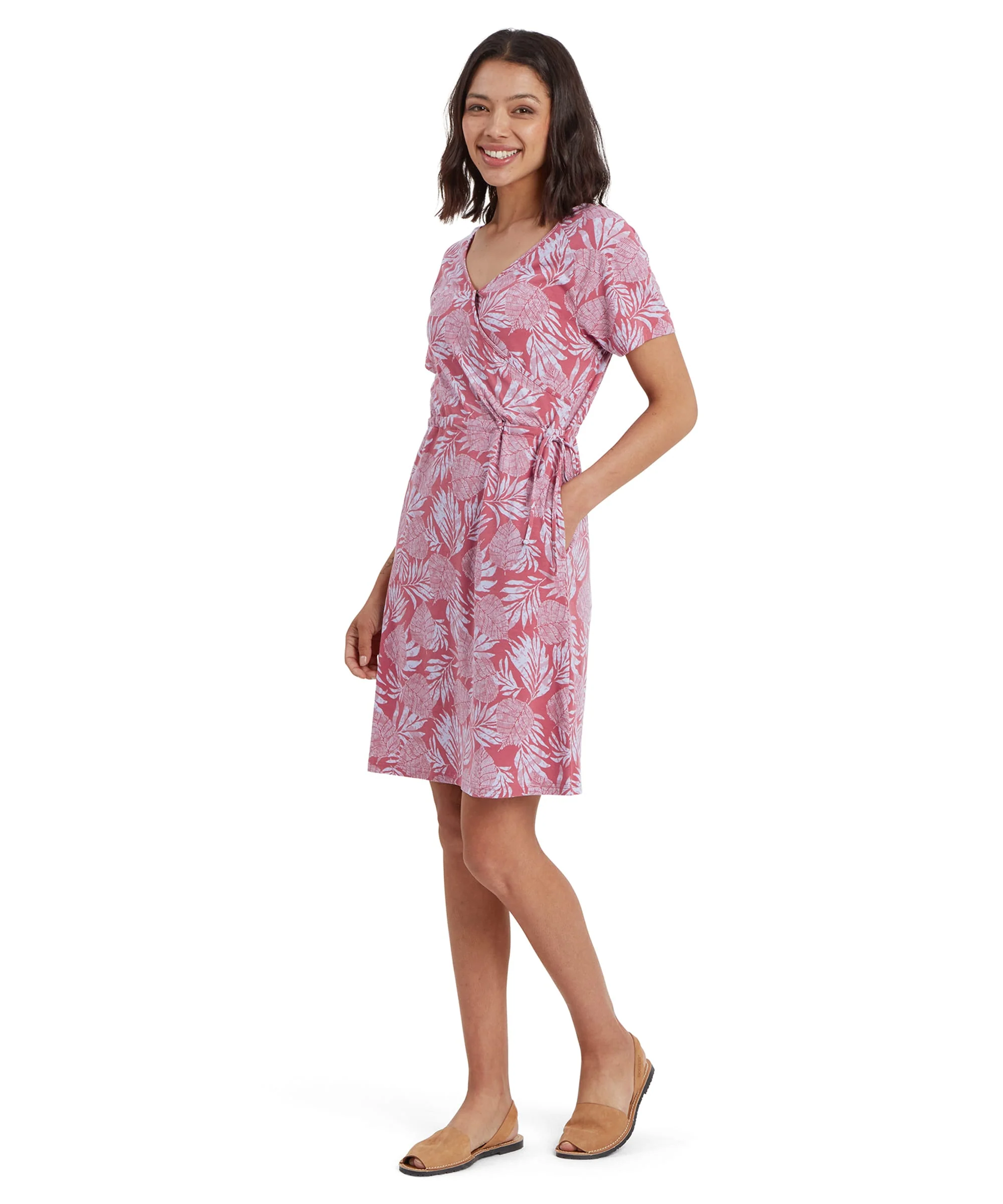 Neha Faux Wrap Dress - Rosie Bhodi Leaf - Image 4