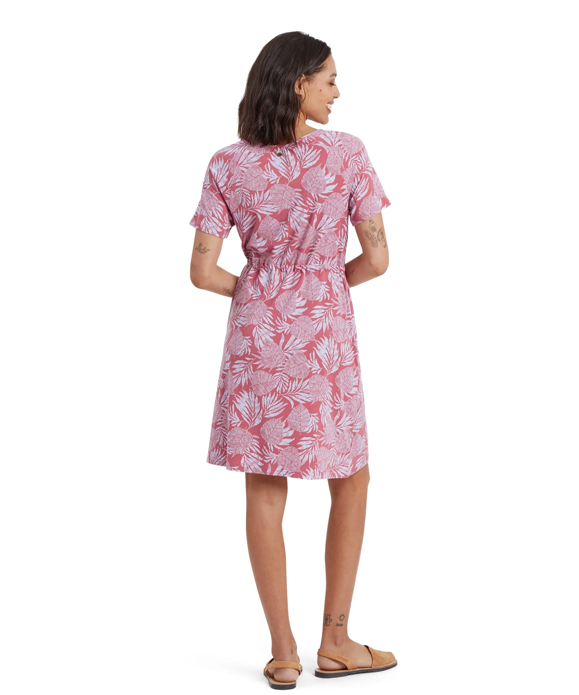 Neha Faux Wrap Dress - Rosie Bhodi Leaf - Image 5
