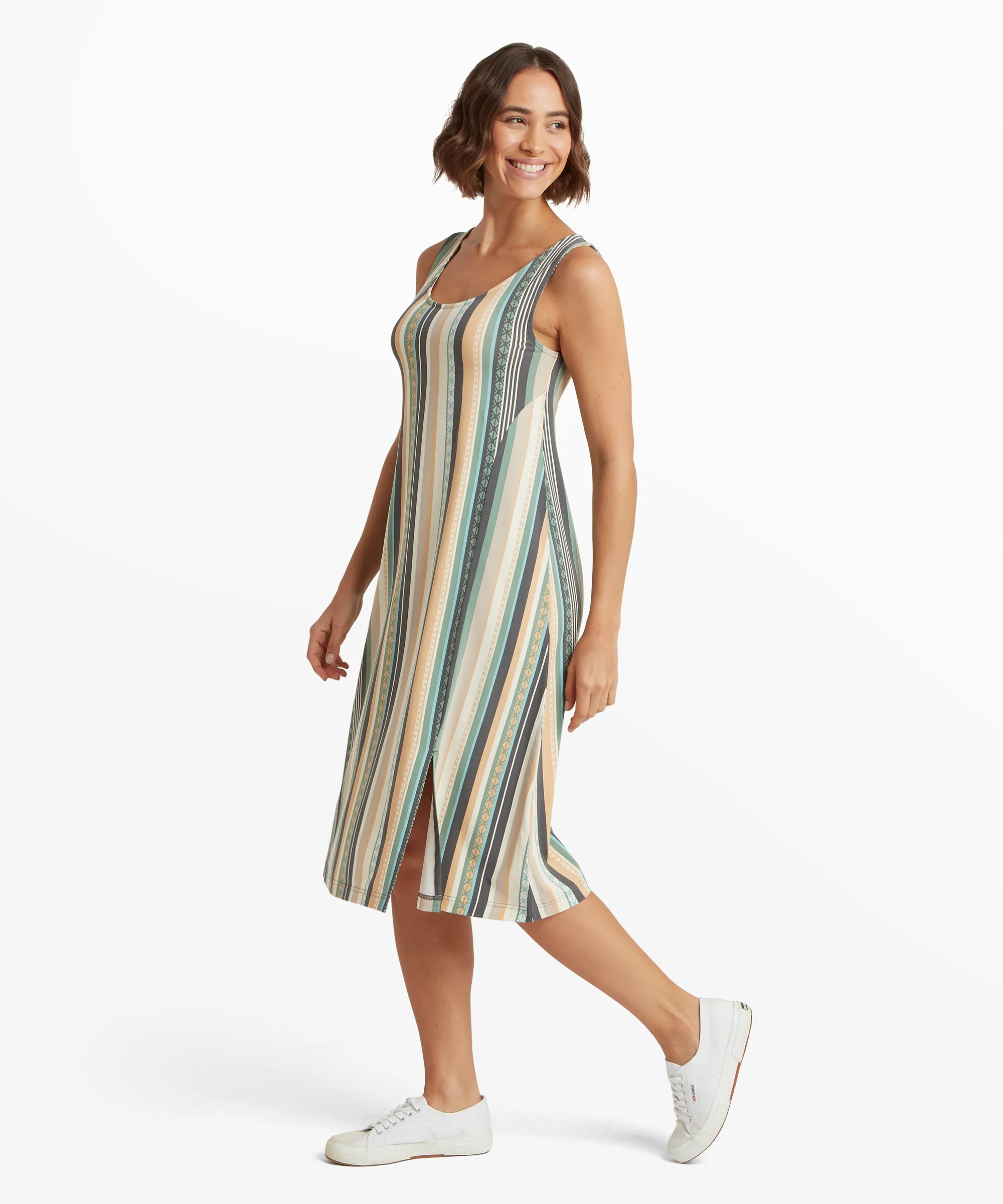 Neha Long Tank Dress - Black Indreni - Image 4