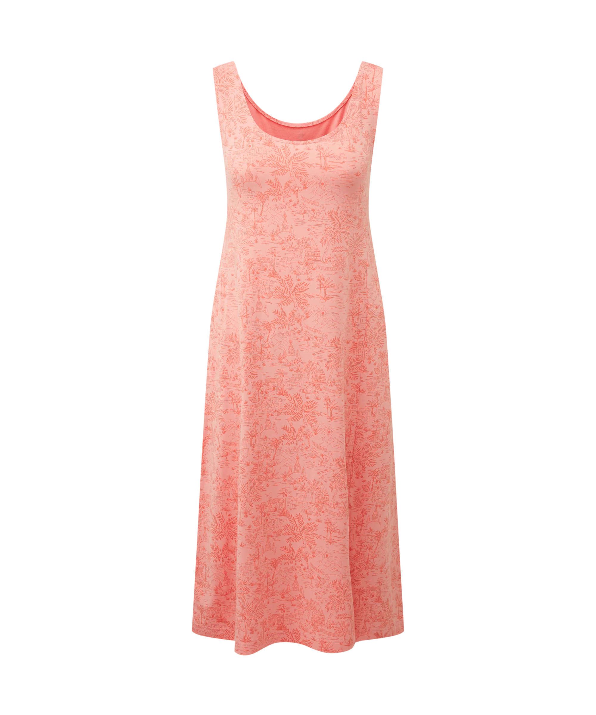 Neha Long Tank Dress - Rose Gold Toile
