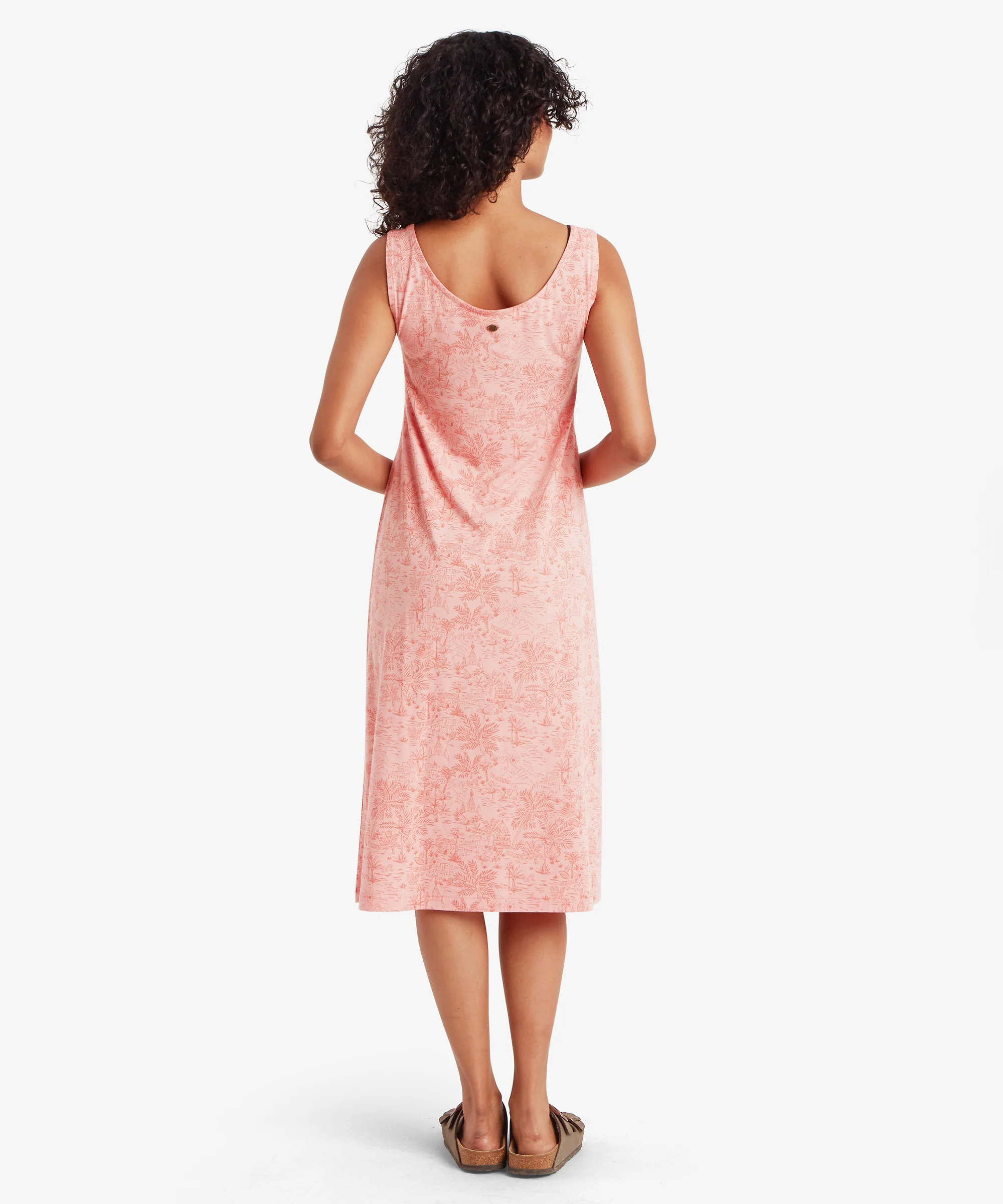 Neha Long Tank Dress - Rose Gold Toile - Image 4