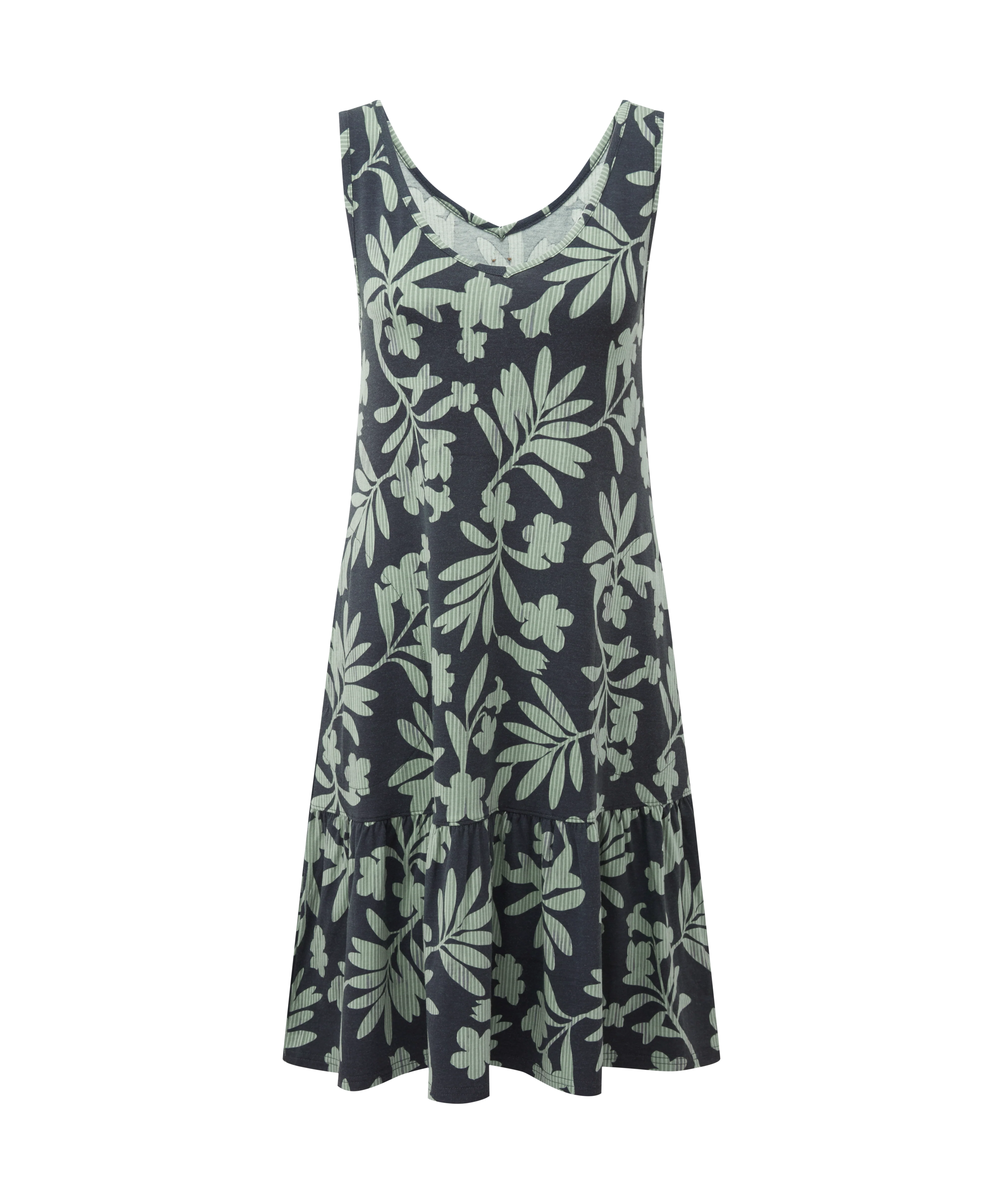 Neha Ruffle Dress - Black Gurans