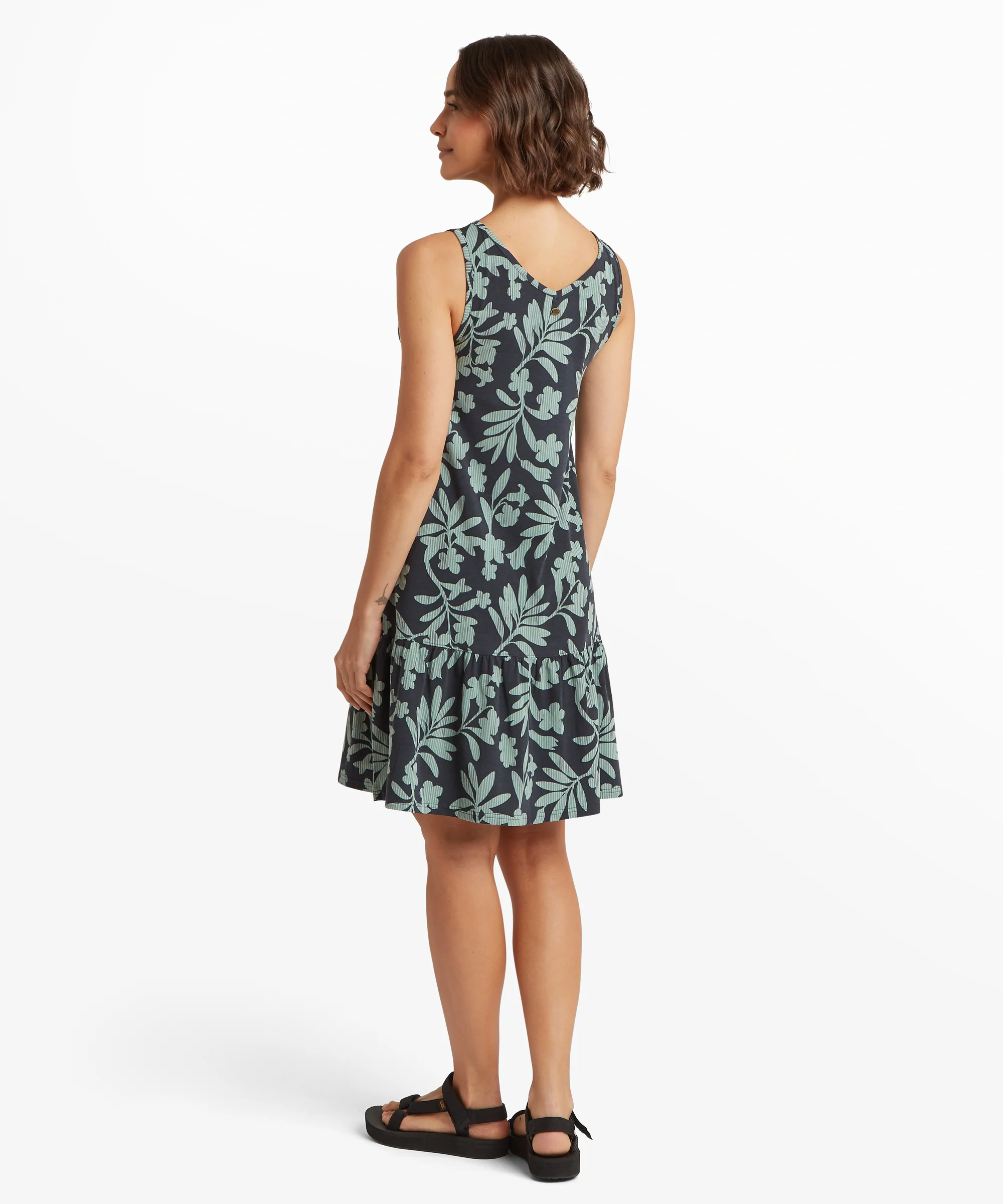 Neha Ruffle Dress - Black Gurans - Image 7