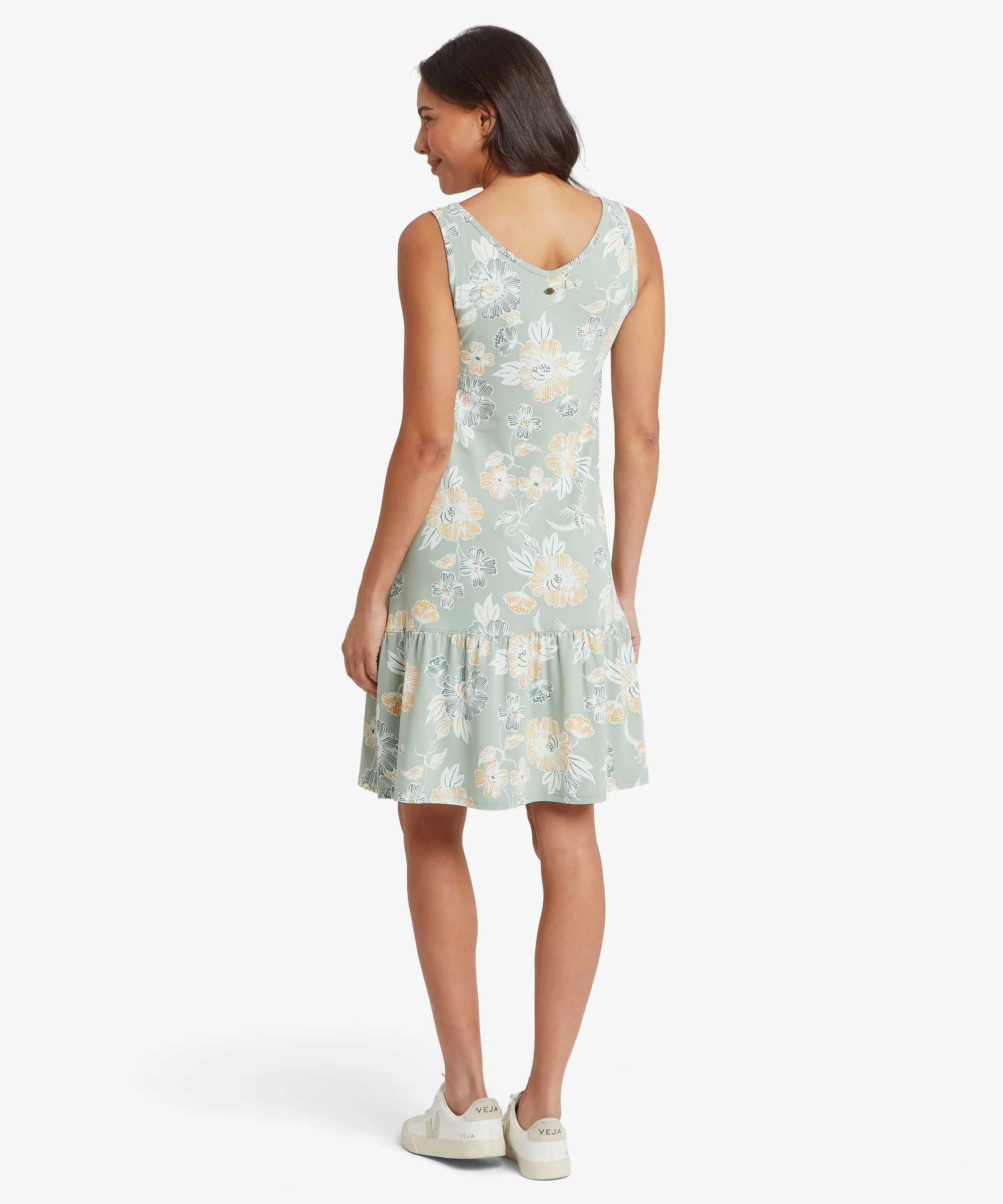 Neha Ruffle Dress - Celery Floral - Image 5