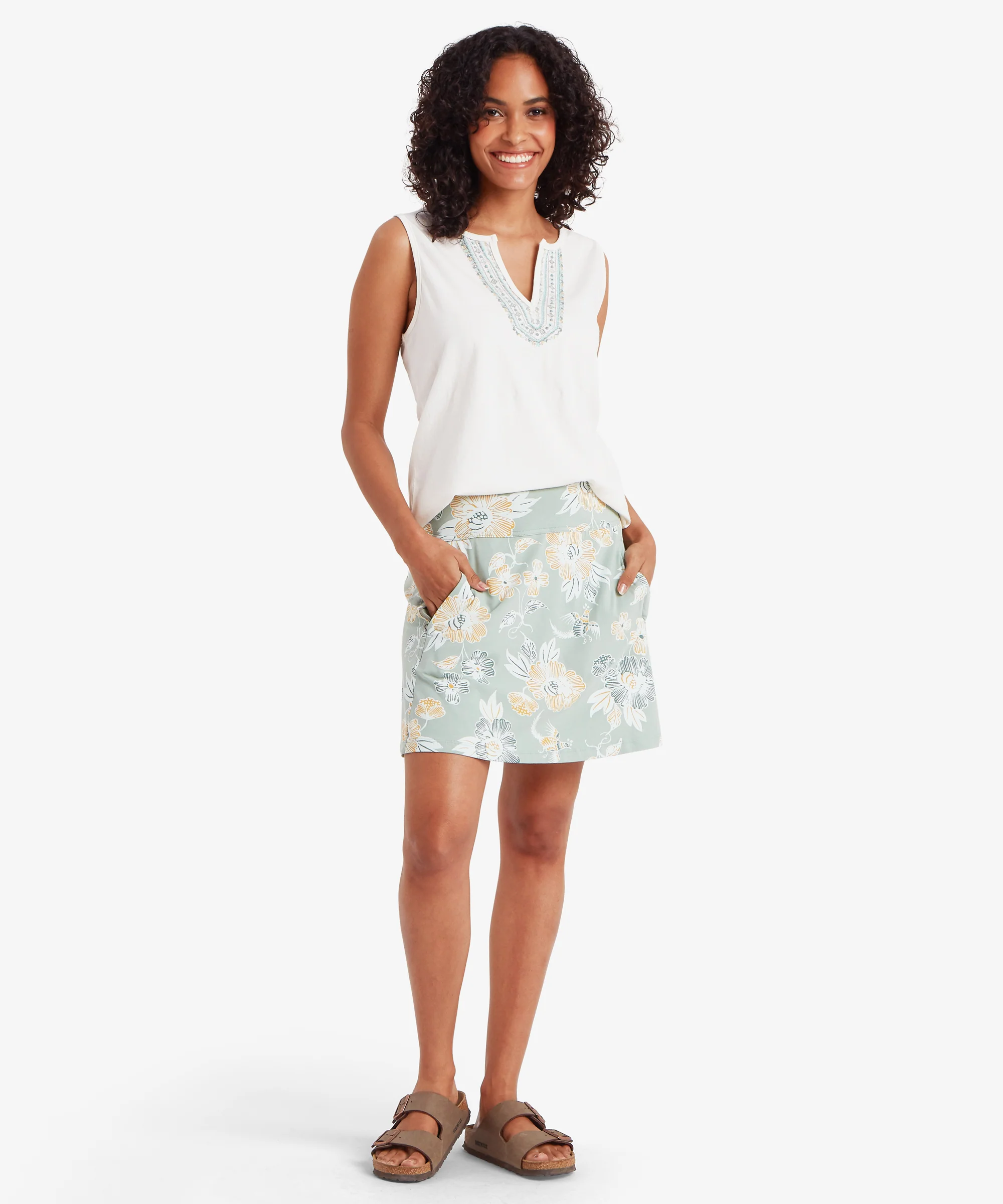 Neha Skort - Celery Floral - Image 3