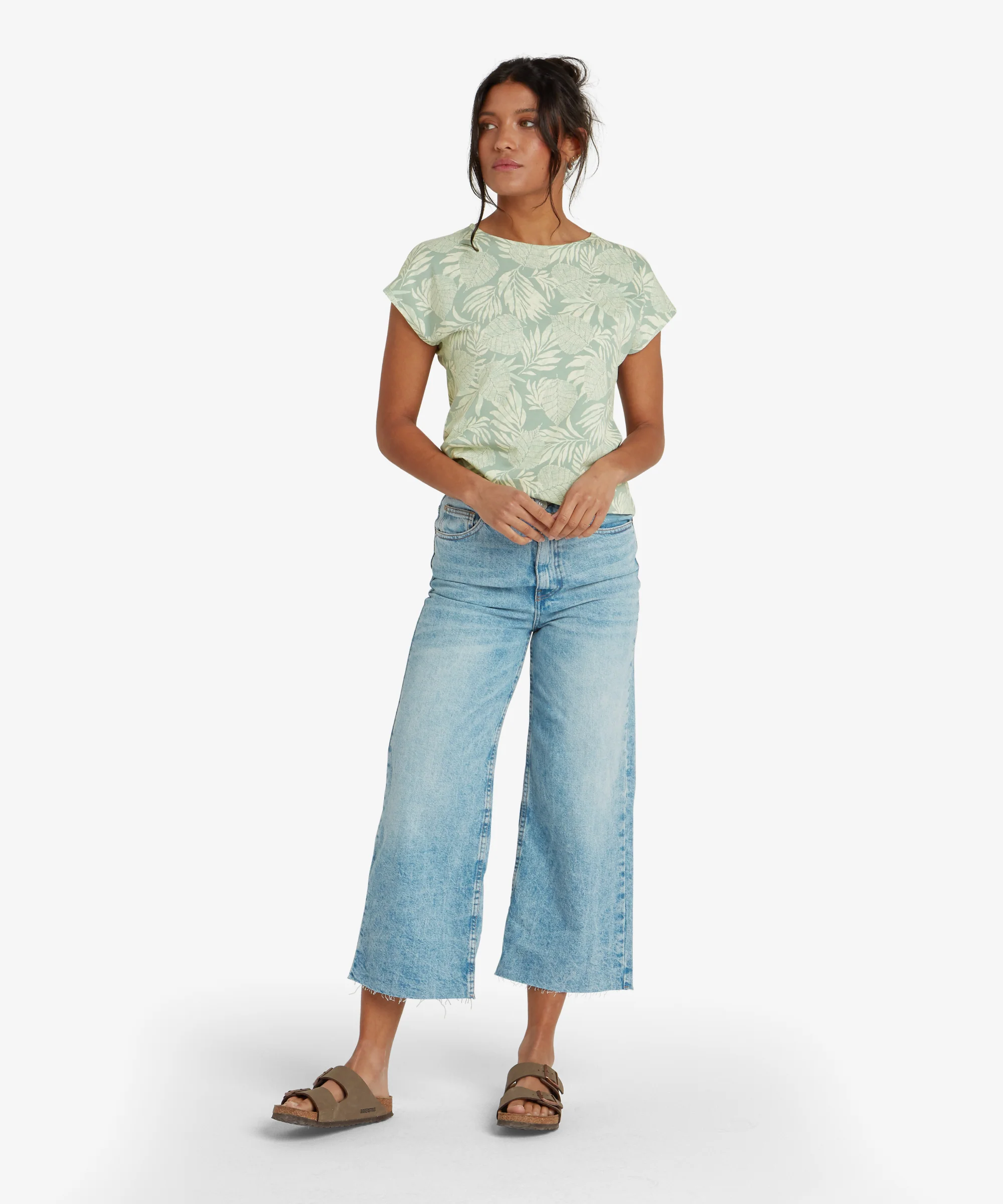 Neha T-Shirt - Celery Bhodi Leaf - Image 3