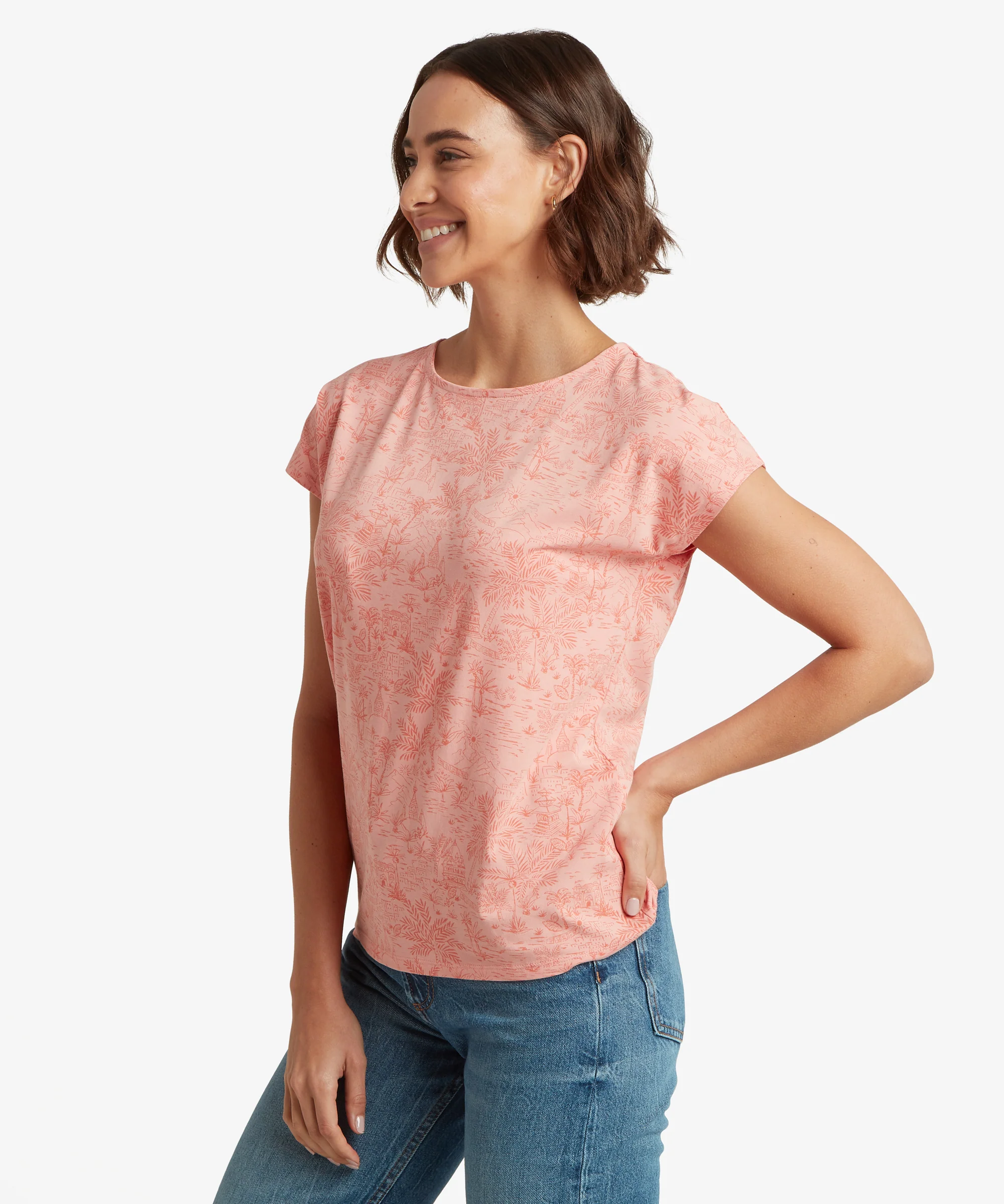 Neha T-Shirt - Rose Gold Toile - Image 5