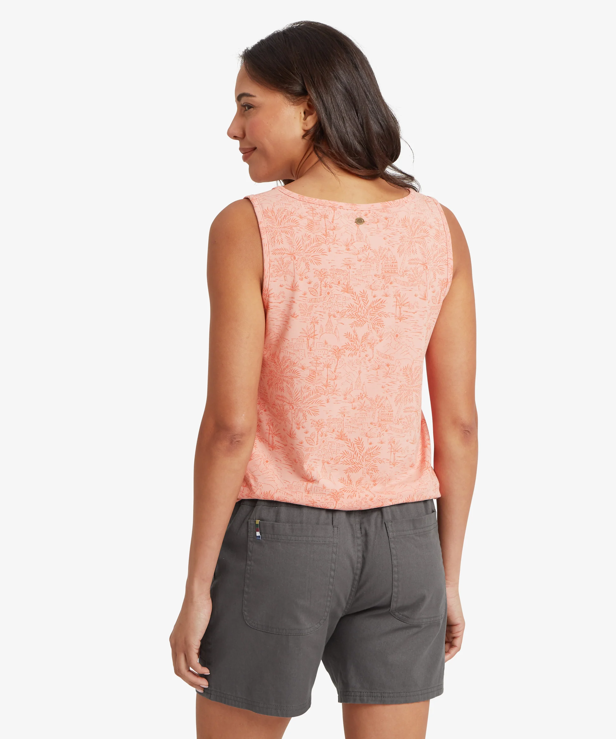 Neha V-Neck Tank Top - Rose Gold Toile - Image 5