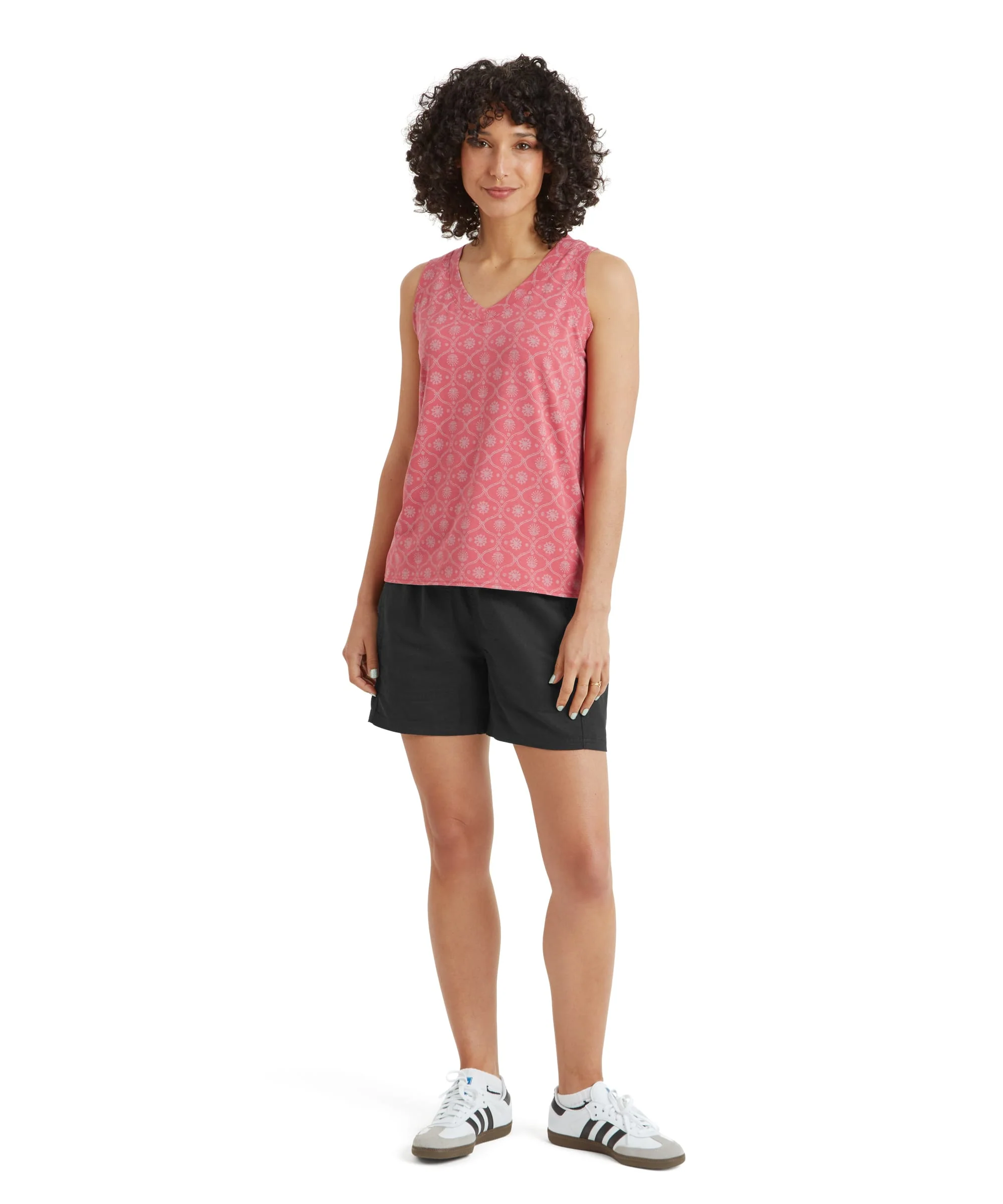 Neha V-Neck Tank Top - Rosie Sublime - Image 3