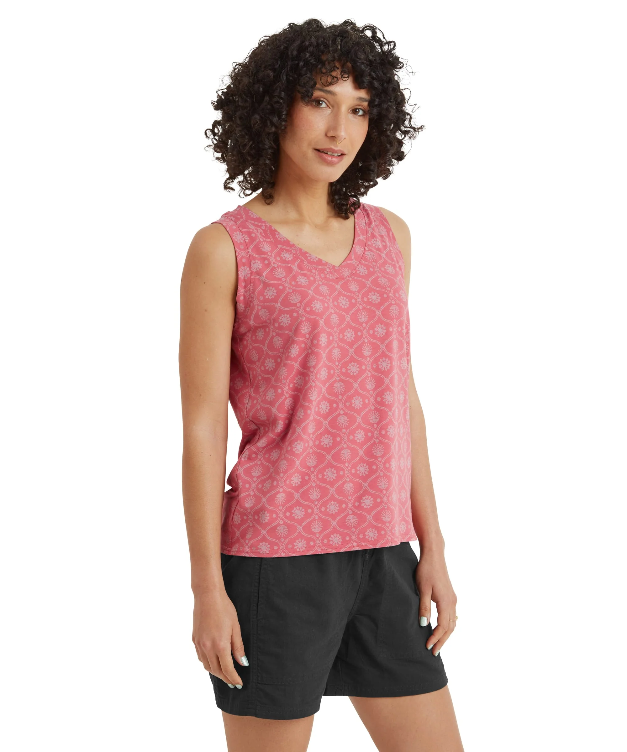 Neha V-Neck Tank Top - Rosie Sublime - Image 4