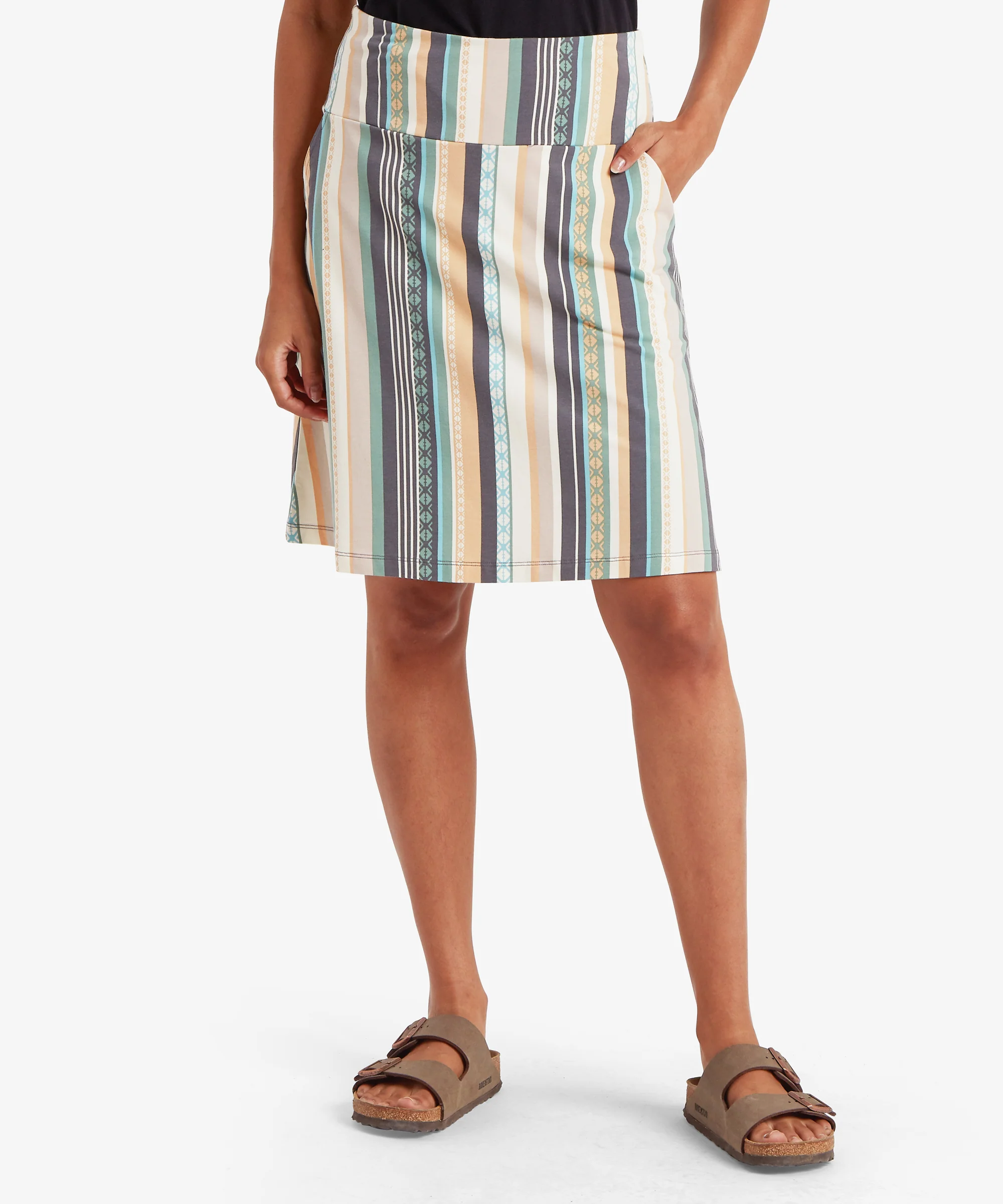 Padma Pull On Skirt - Black Indreni - Image 2