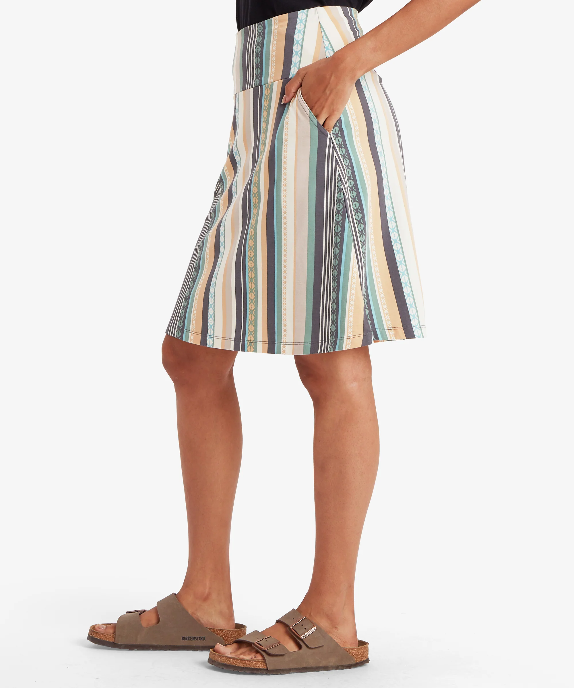 Padma Pull On Skirt - Black Indreni - Image 4