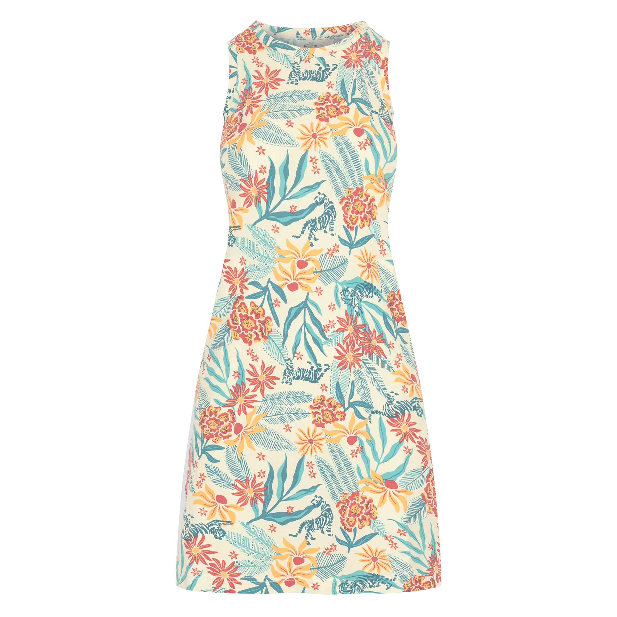 Padma Sporty Dress - Peetho Tiger Floral