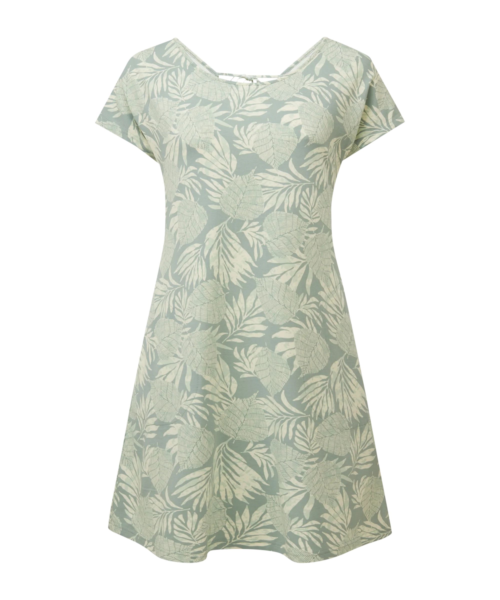Padma Tie Back Dress - Celery Bhodi Leaf