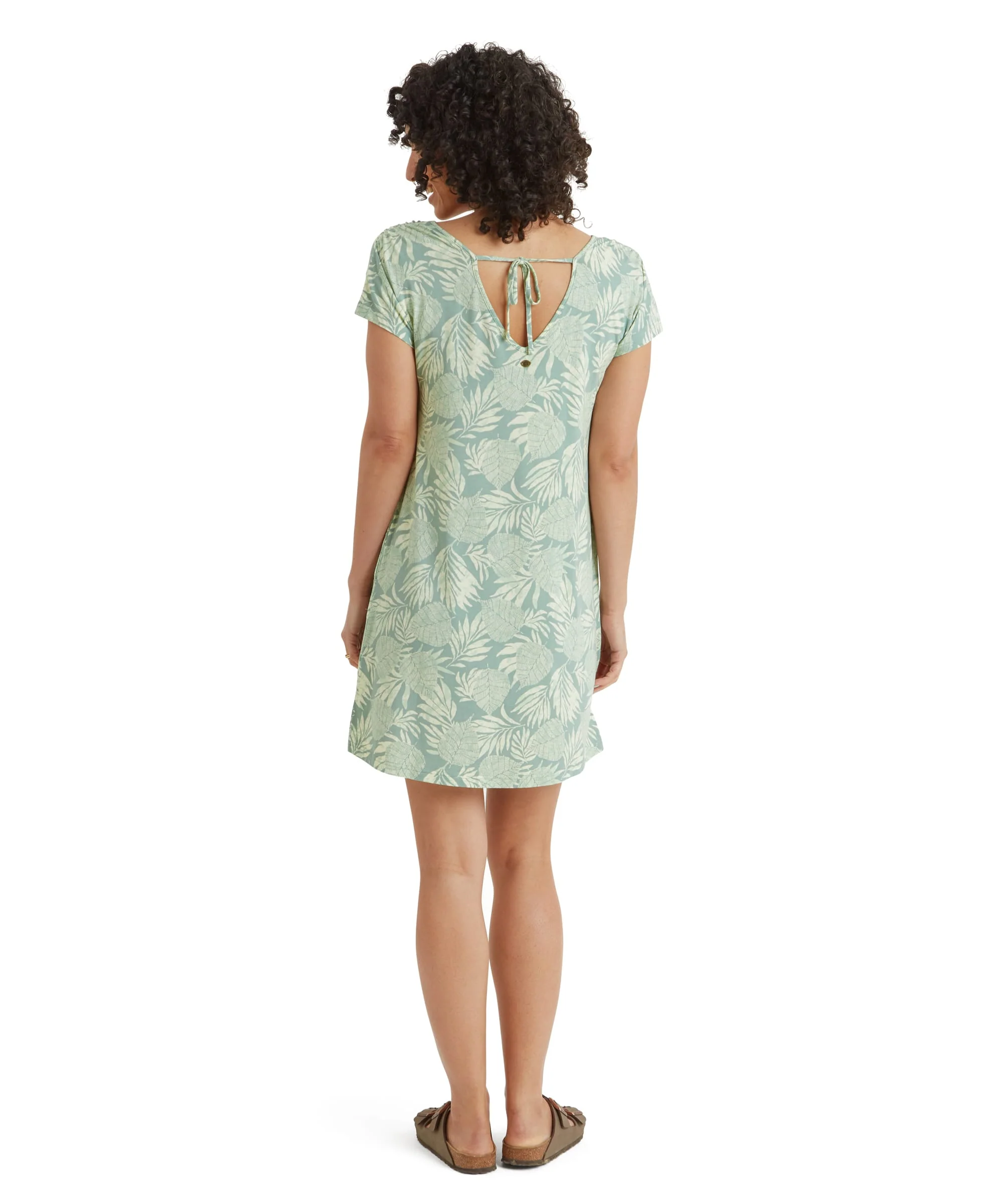 Padma Tie Back Dress - Celery Bhodi Leaf - Image 5