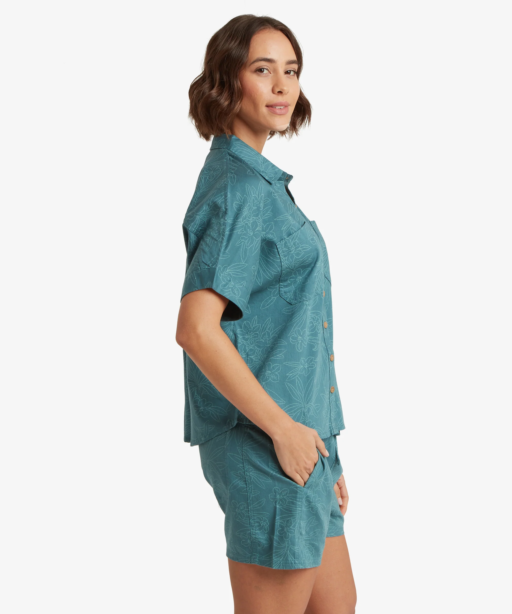 Palmo Short Sleeve Shirt - Hydra Floral - Image 7