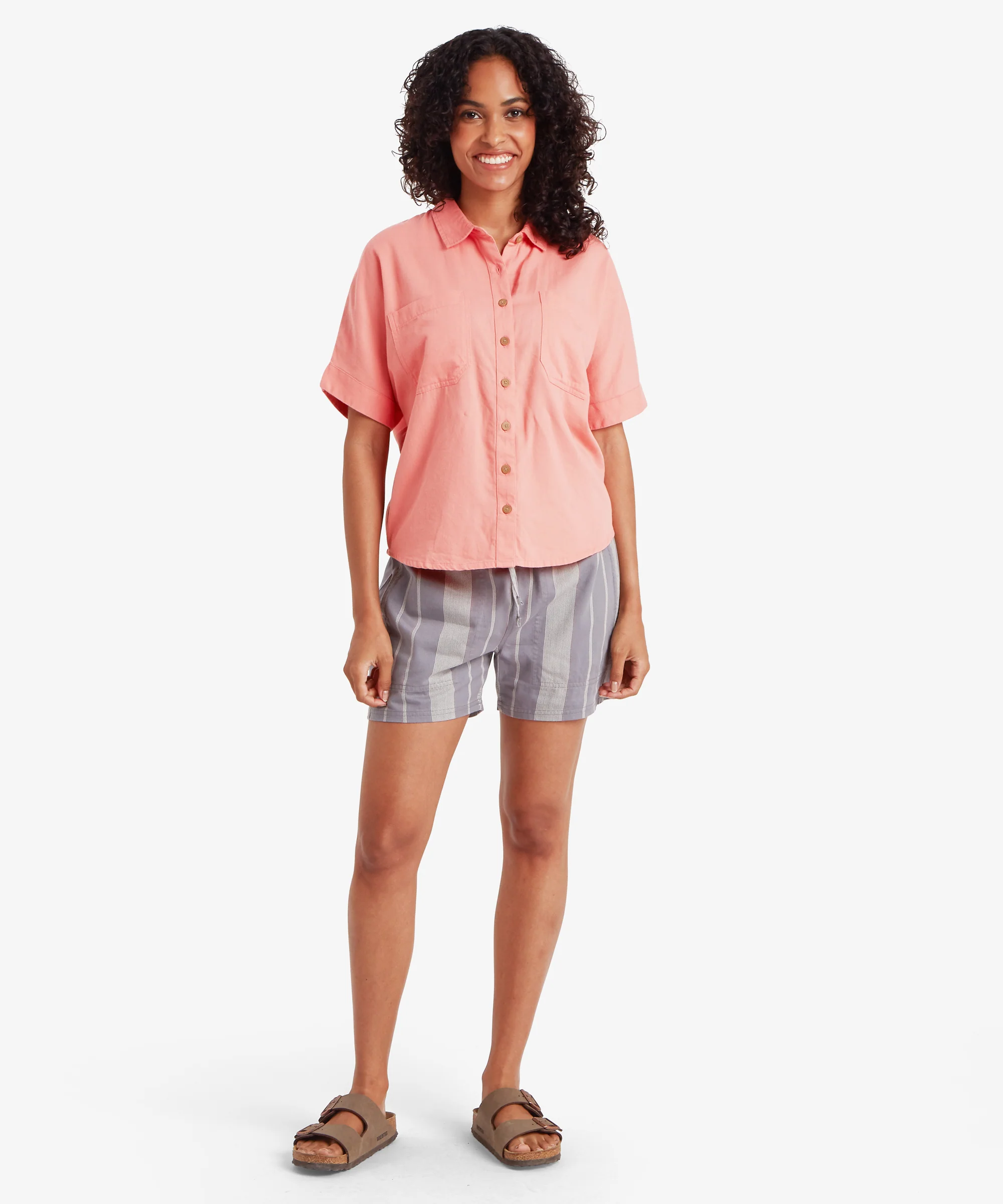 Palmo Short Sleeve Shirt - Rose Gold - Image 3