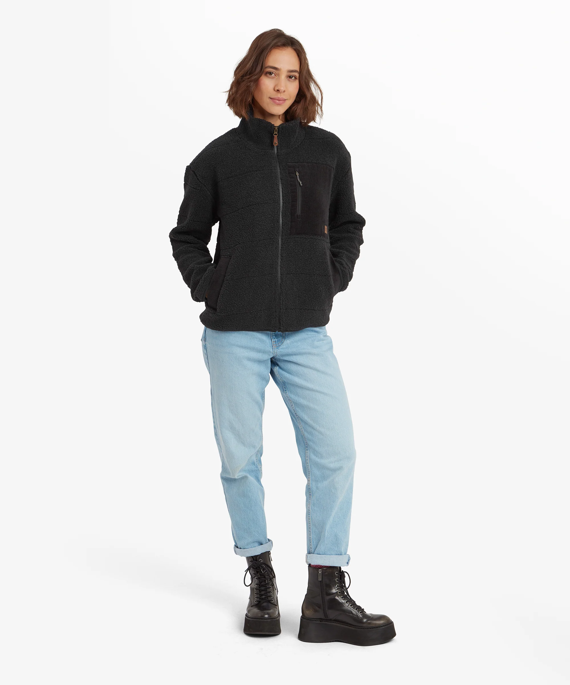 Rangeli Full Zip Fleece Jacket - Black - Image 3