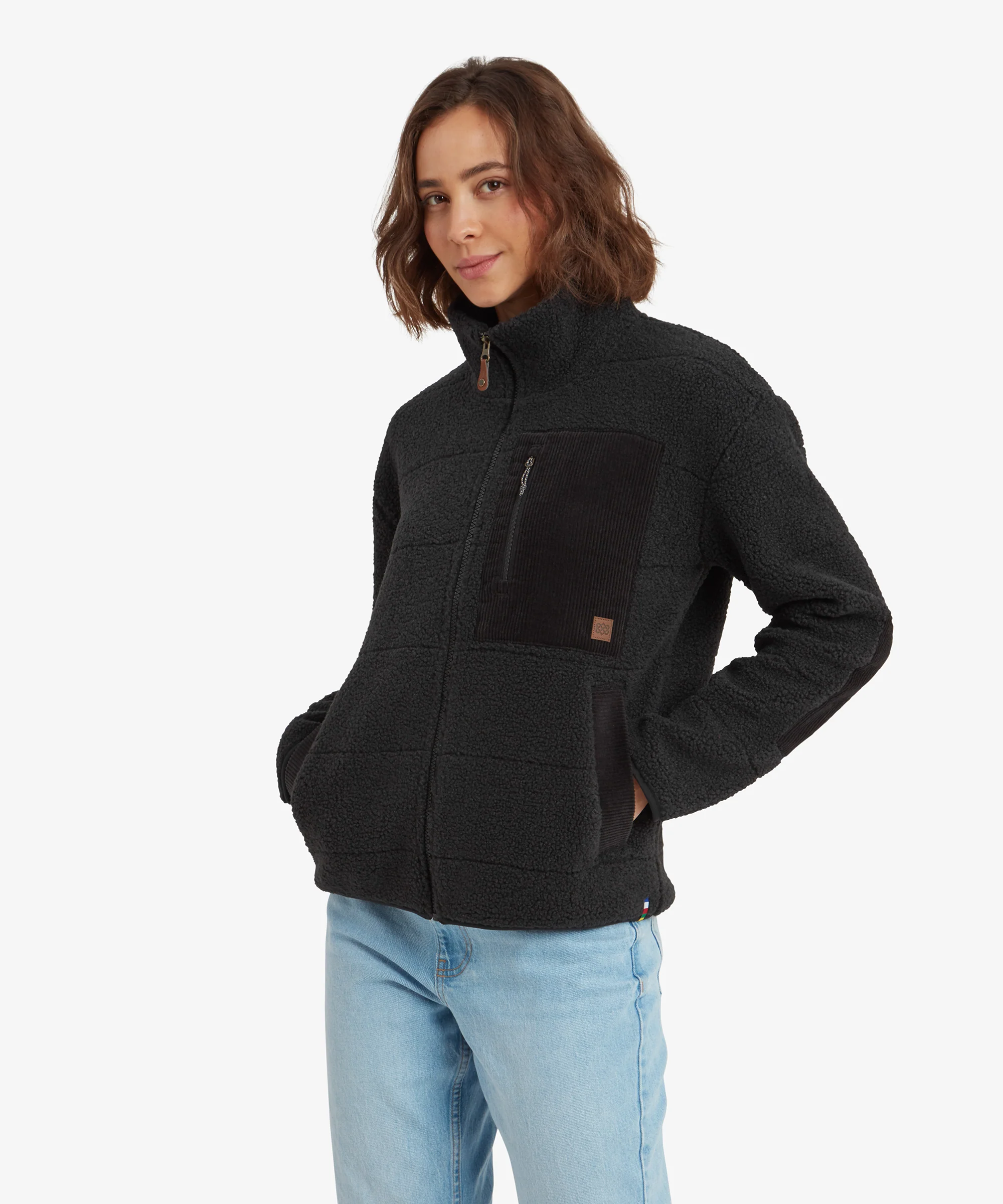 Rangeli Full Zip Fleece Jacket - Black - Image 4