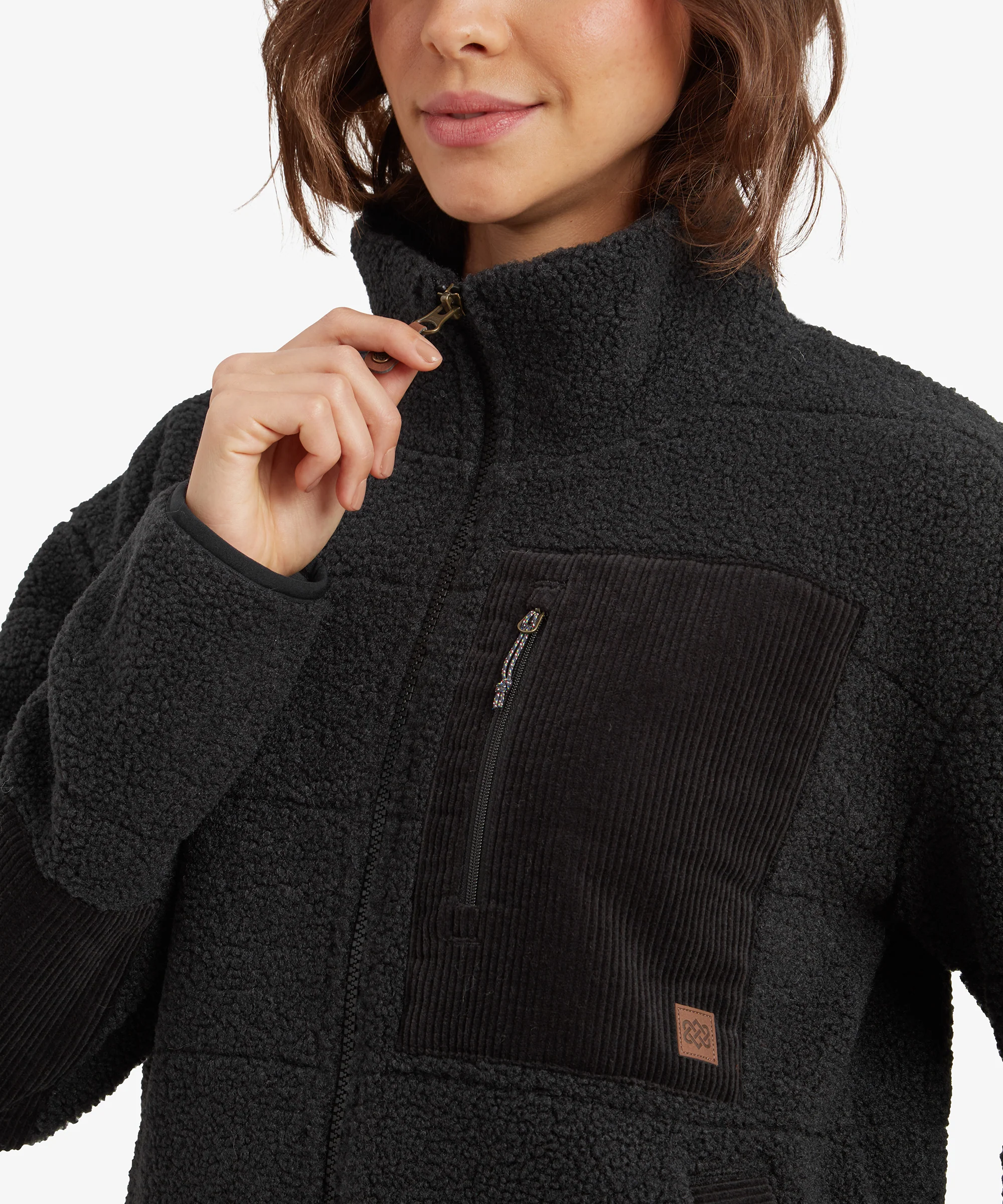 Rangeli Full Zip Fleece Jacket - Black - Image 7