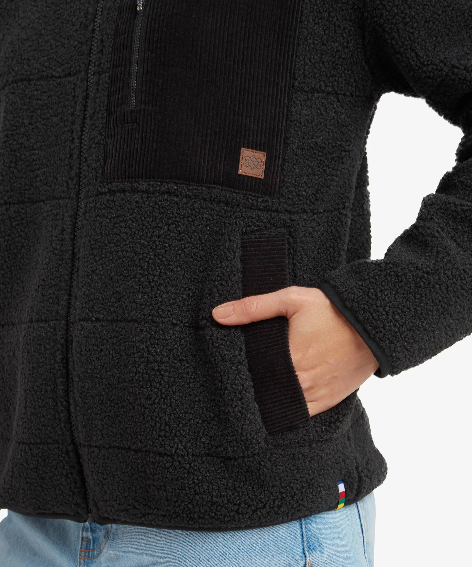 Rangeli Full Zip Fleece Jacket - Black - Image 8