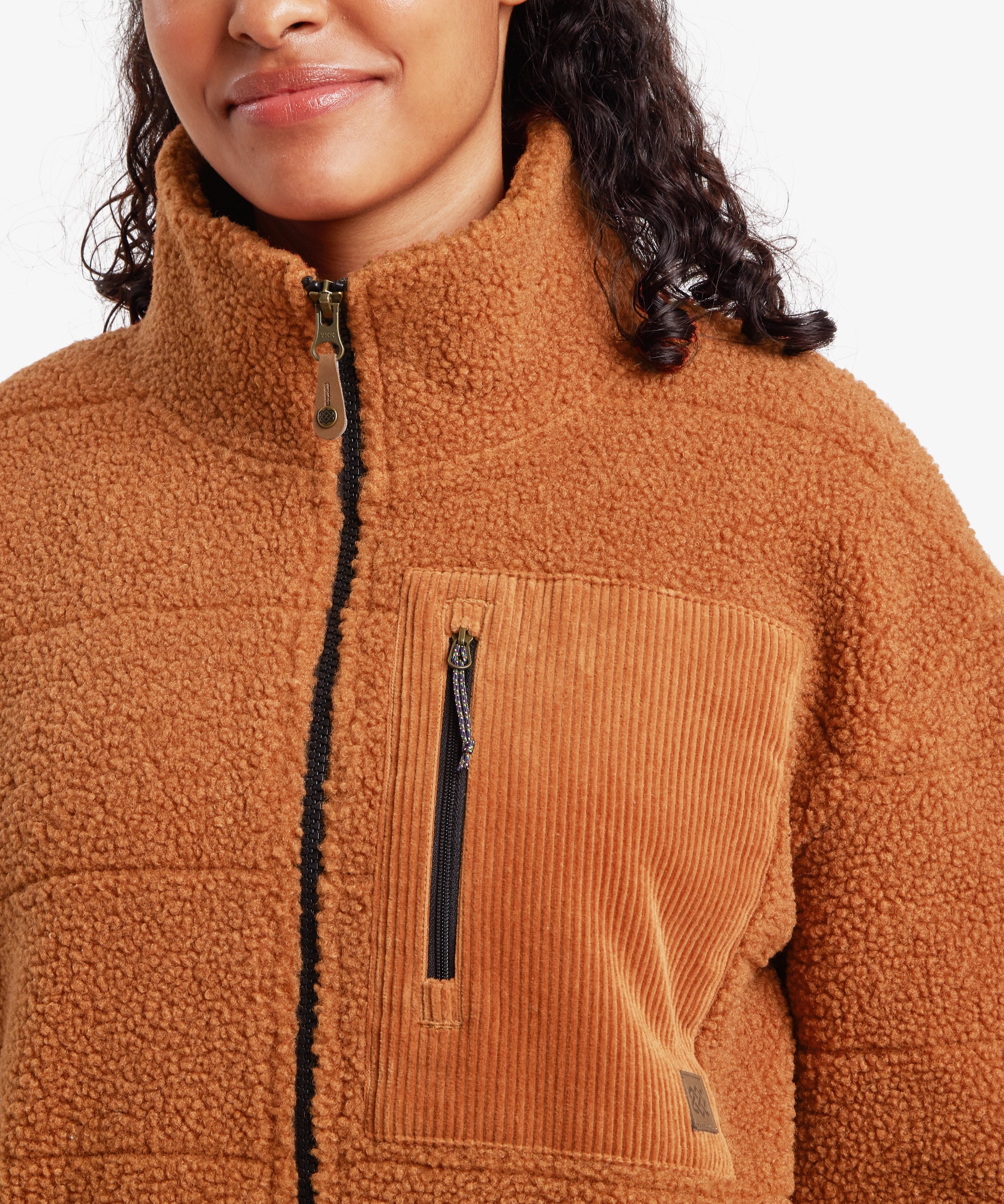 Rangeli Full Zip Fleece Jacket - Mocha - Image 6