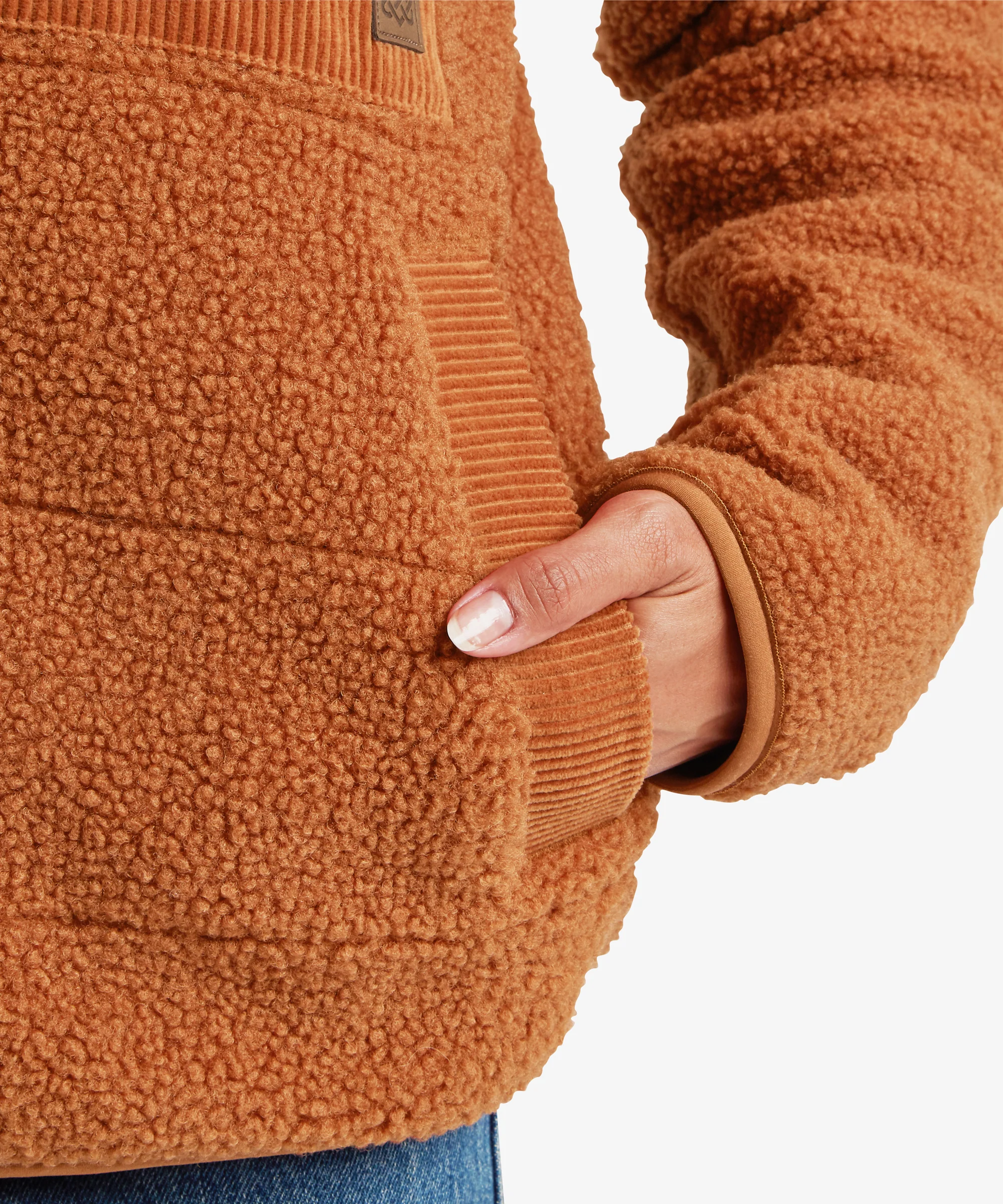 Rangeli Full Zip Fleece Jacket - Mocha - Image 8