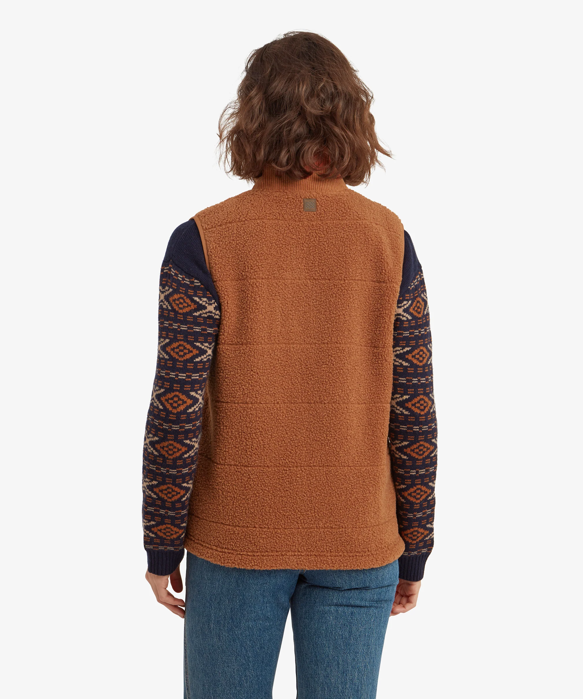 Rangeli Fleece Vest - Mocha - Image 5