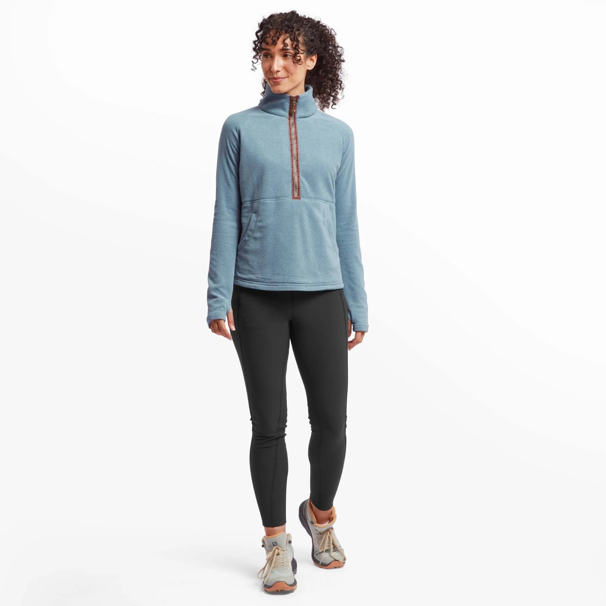 Rolpa Eco Half Zip Fleece - Light Haze - Image 3
